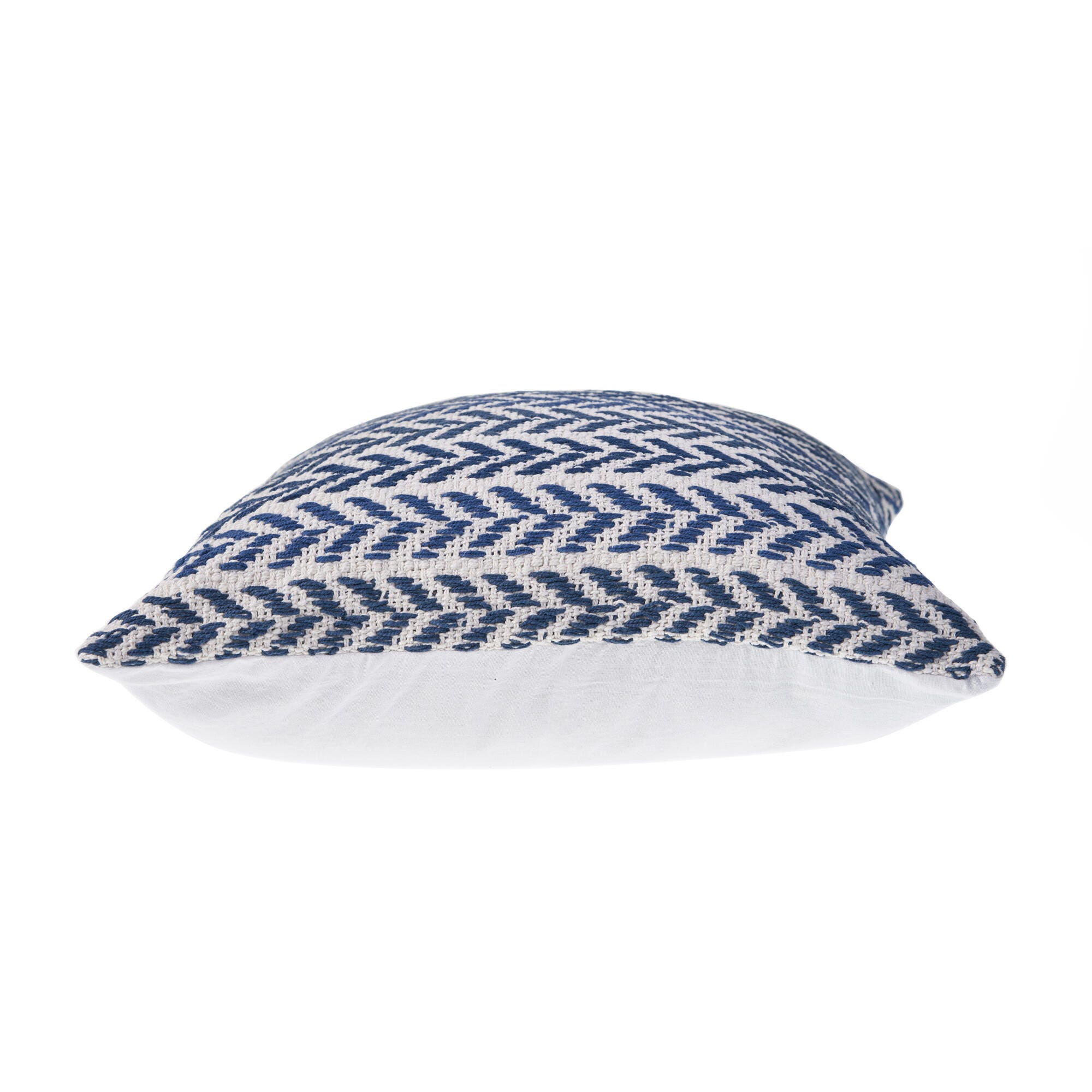 Suvii Home Allison Chevron Decorative Throw Pillow, Indigo, large
