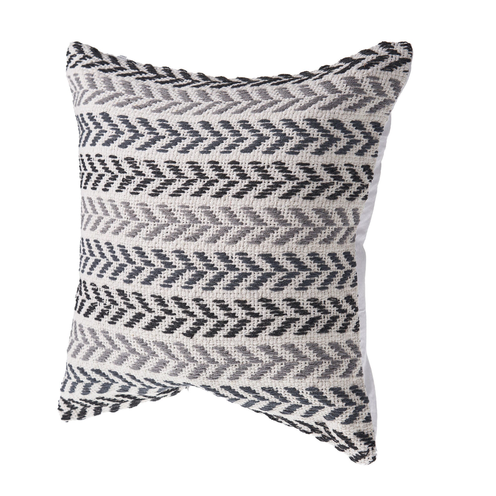 Suvii Home Allison Chevron Decorative Throw Pillow, Black, large