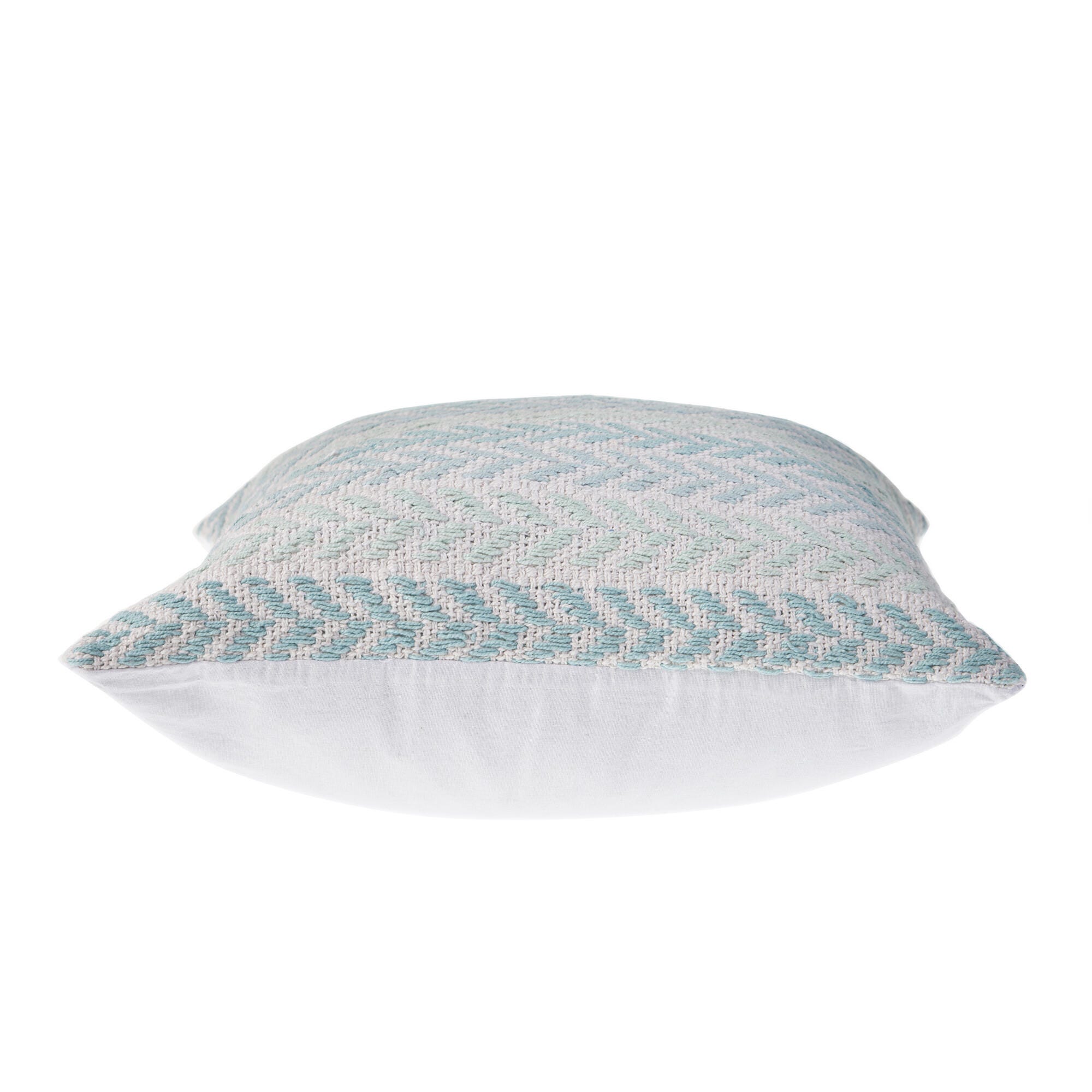 Suvii Home Allison Chevron Decorative Throw Pillow, Spa Blue, large