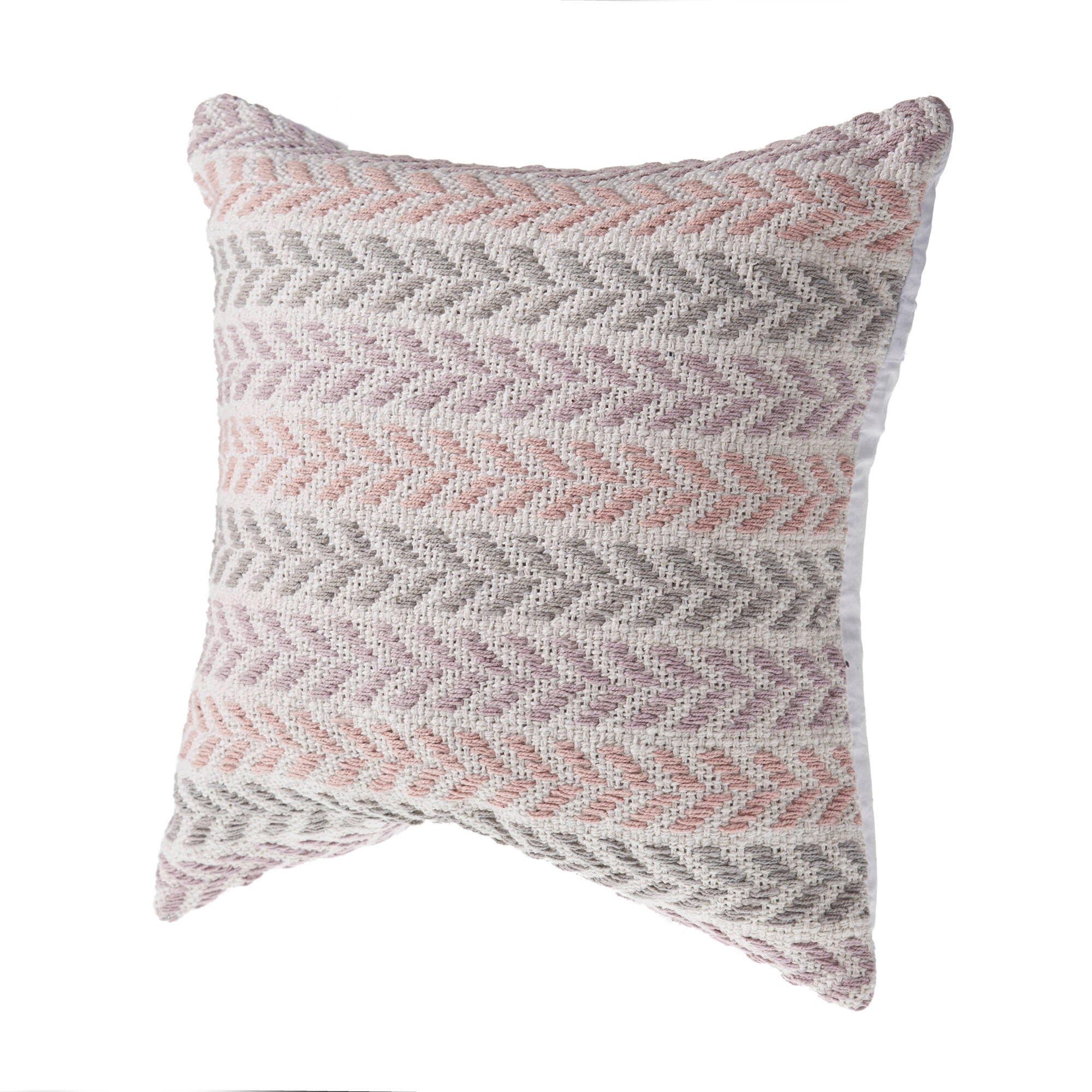 Suvii Home Allison Chevron Decorative Throw Pillow, Lilac, large