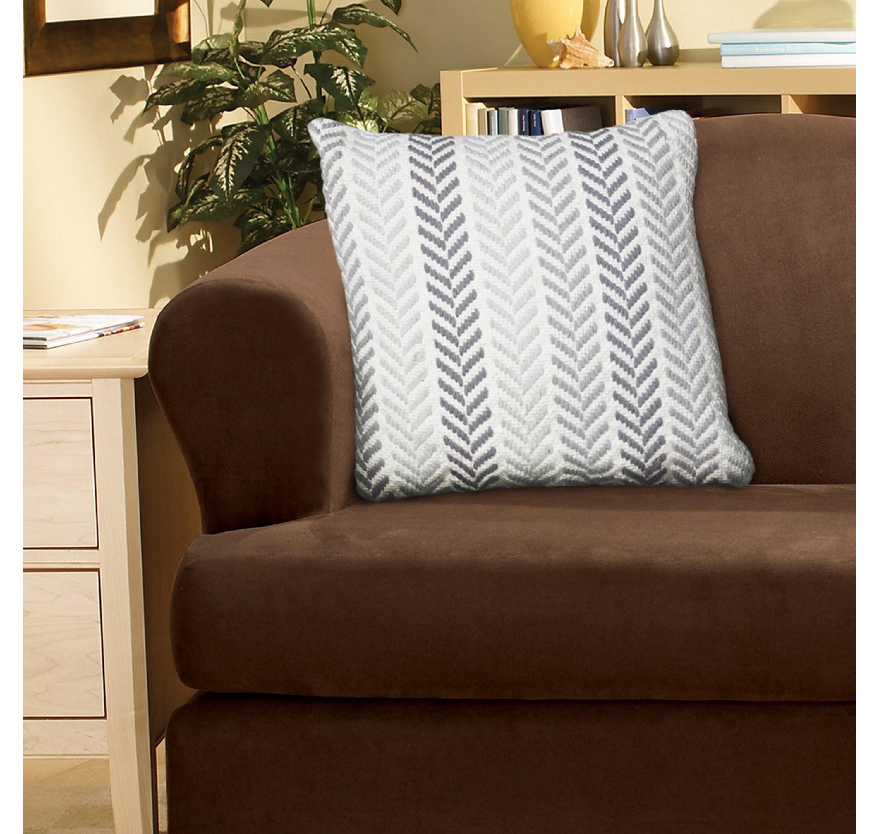 Suvii Home Allison Decorative Throw Pillow, Gray, large