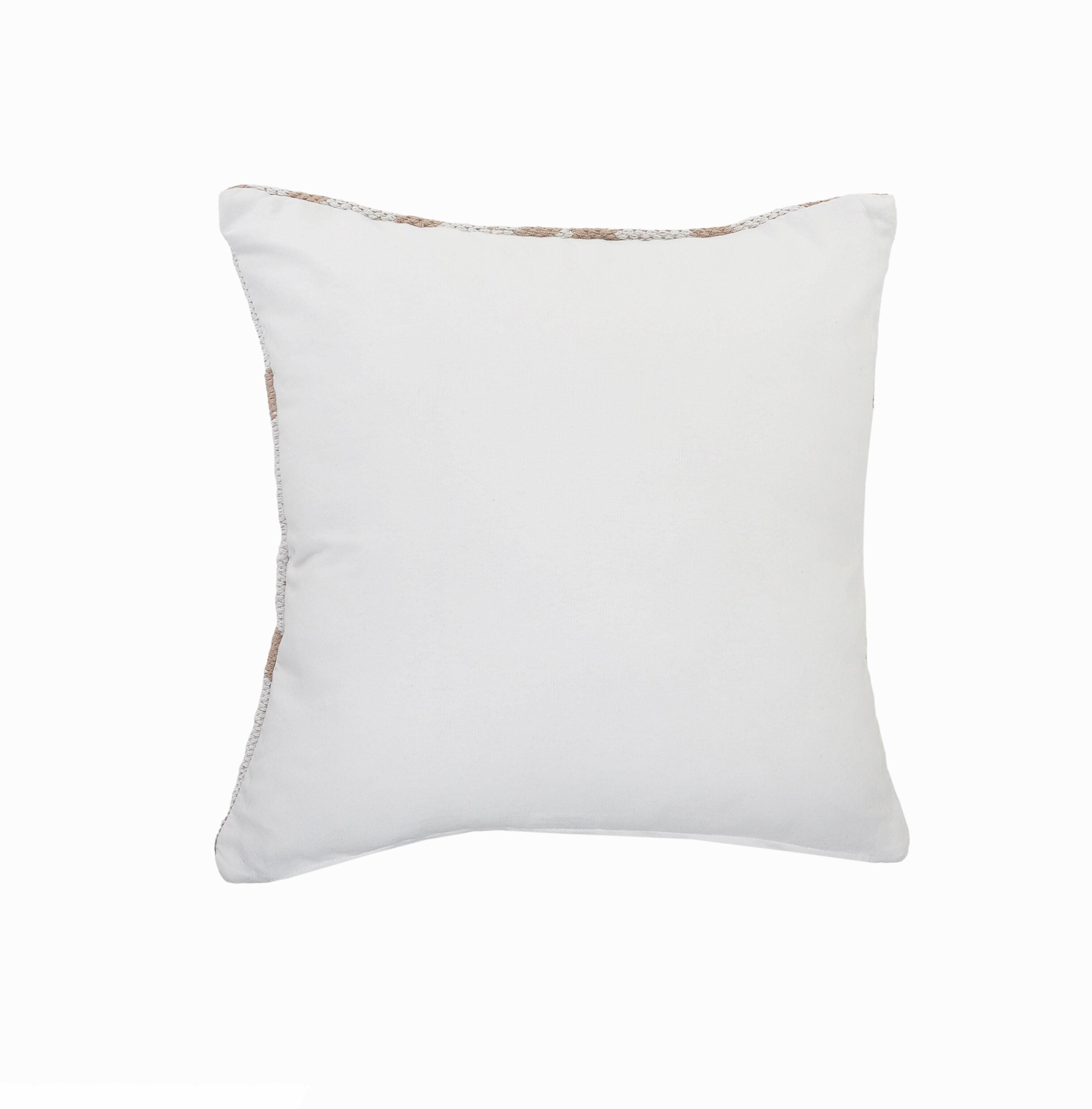 Suvii Home Eva Striped Decorative Throw Pillow, Tan/White, large