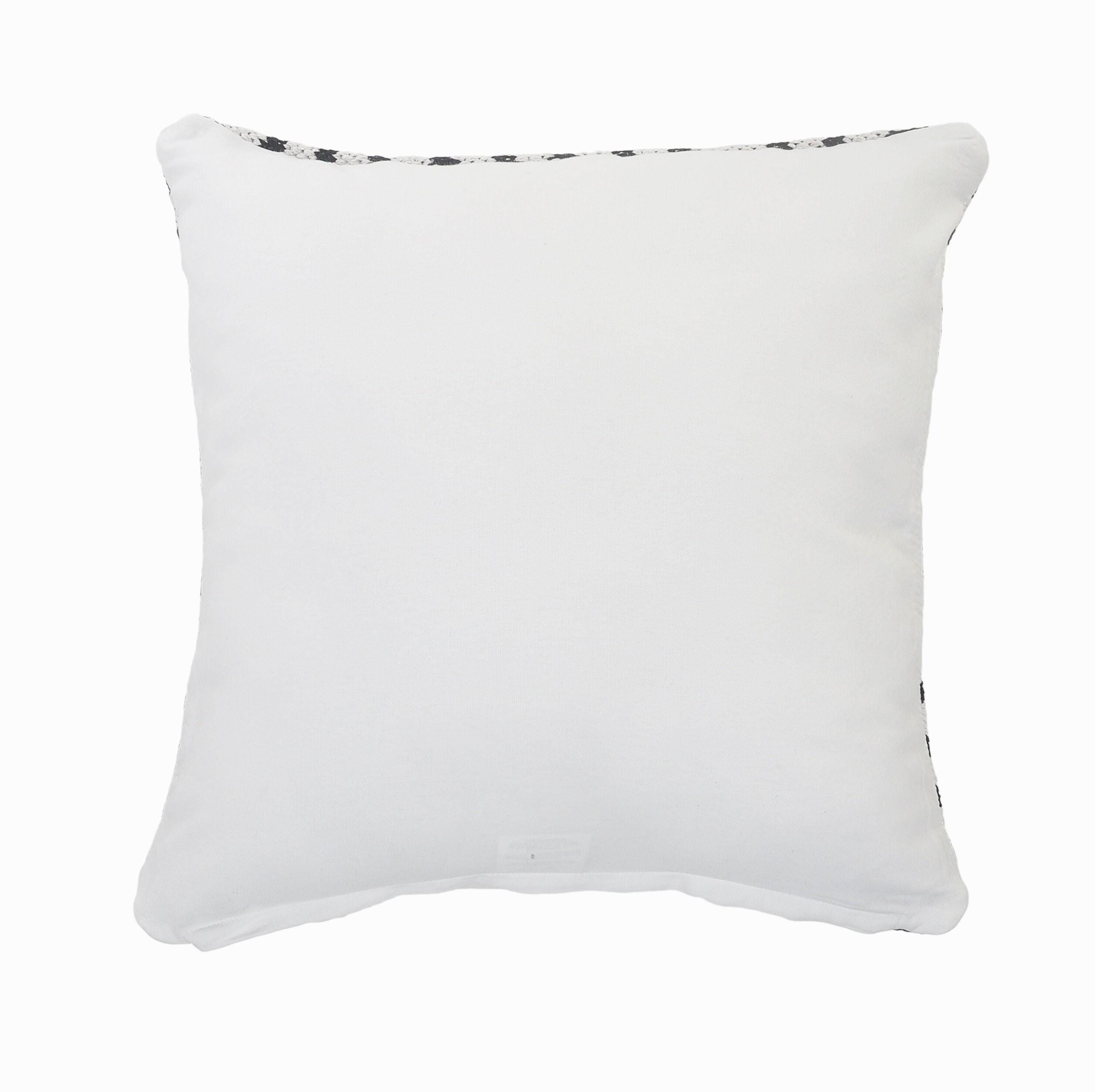 Suvii Home Eva Striped Decorative Throw Pillow, Black/White, large