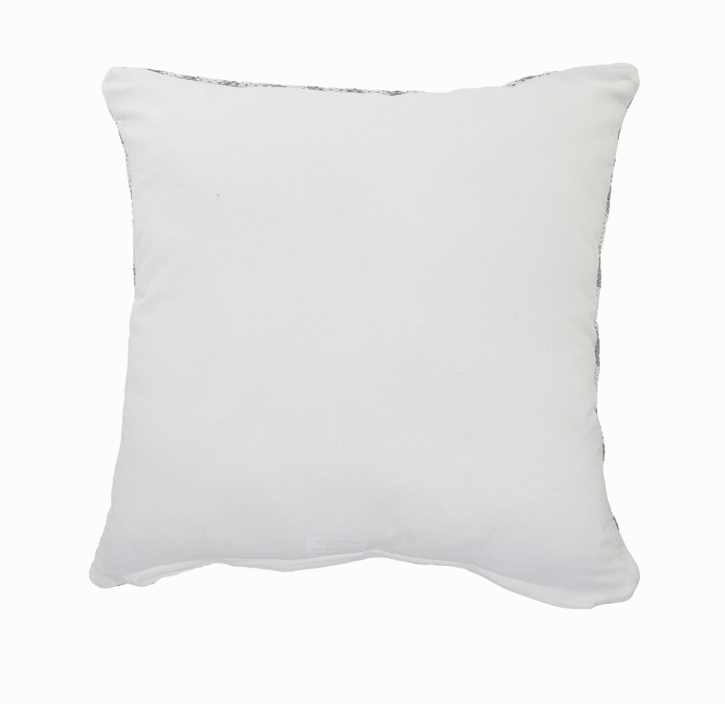 Suvii Home Eva Striped Decorative Throw Pillow, Gray/White, large