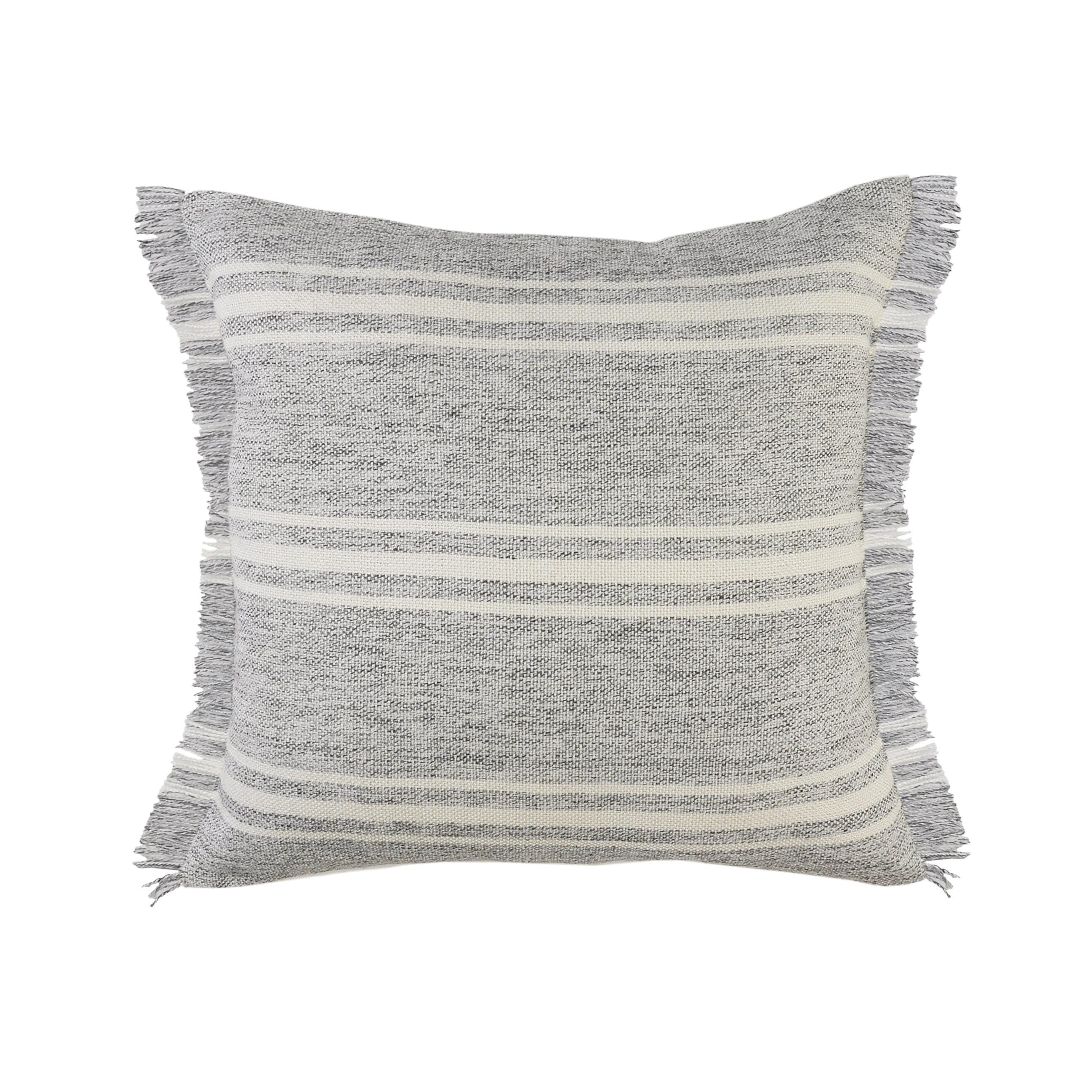 Suvii Home Addison Fringed Decorative Throw Pillow, , large
