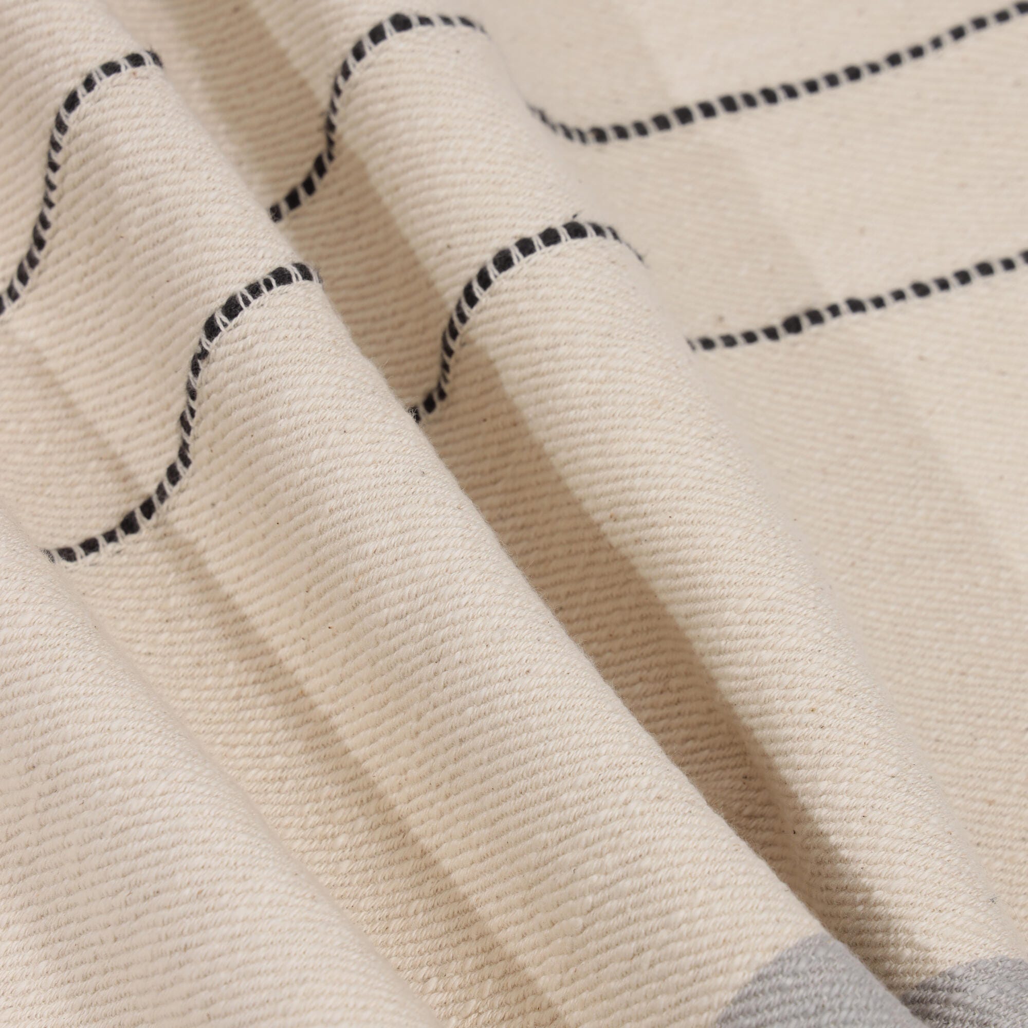 Suvii Home Sophie Striped Decorative Throw Pillow, Ivory/Gray, large