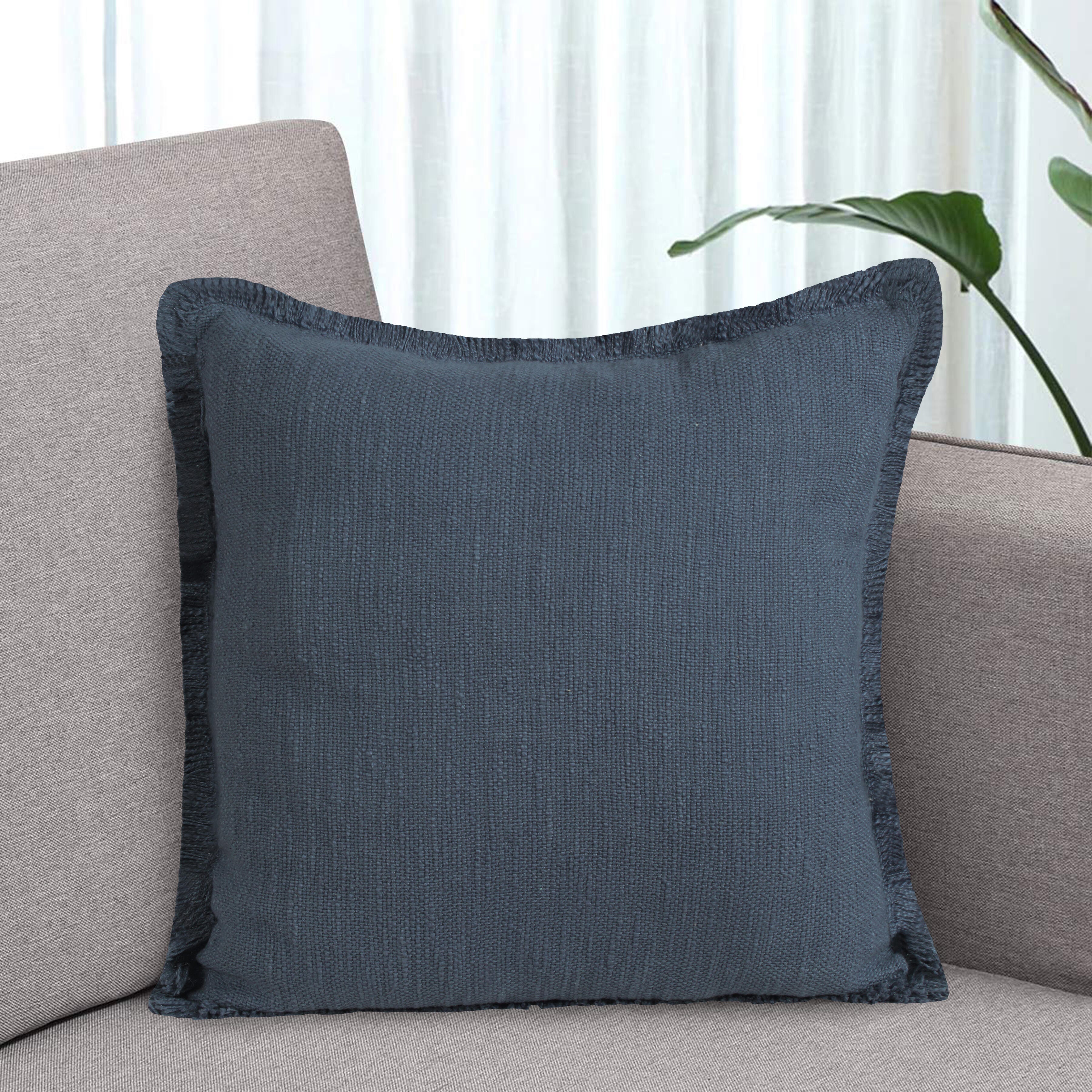 Suvii Home Athena Fringed Decorative Throw Pillow, , large