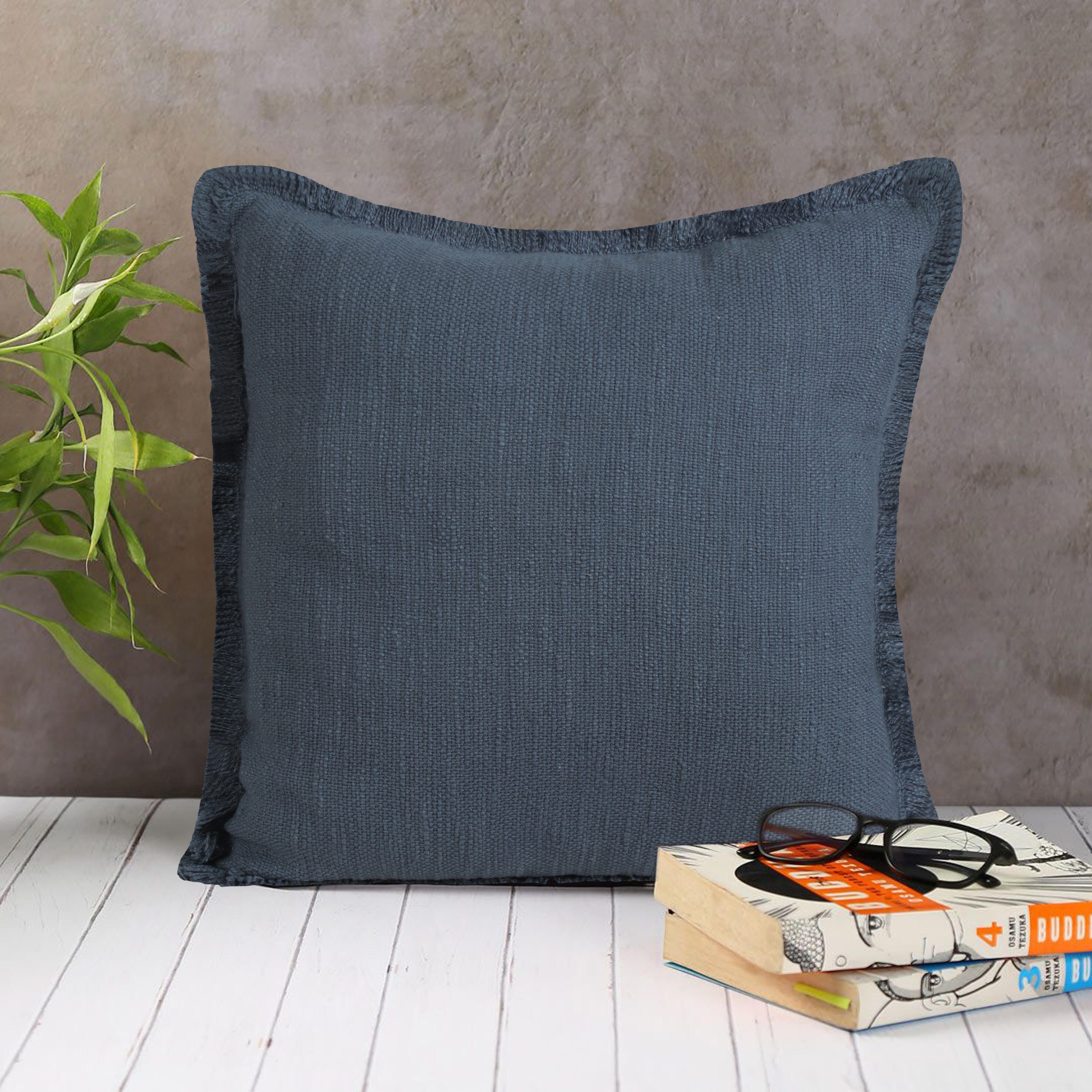 Suvii Home Athena Fringed Decorative Throw Pillow, , large