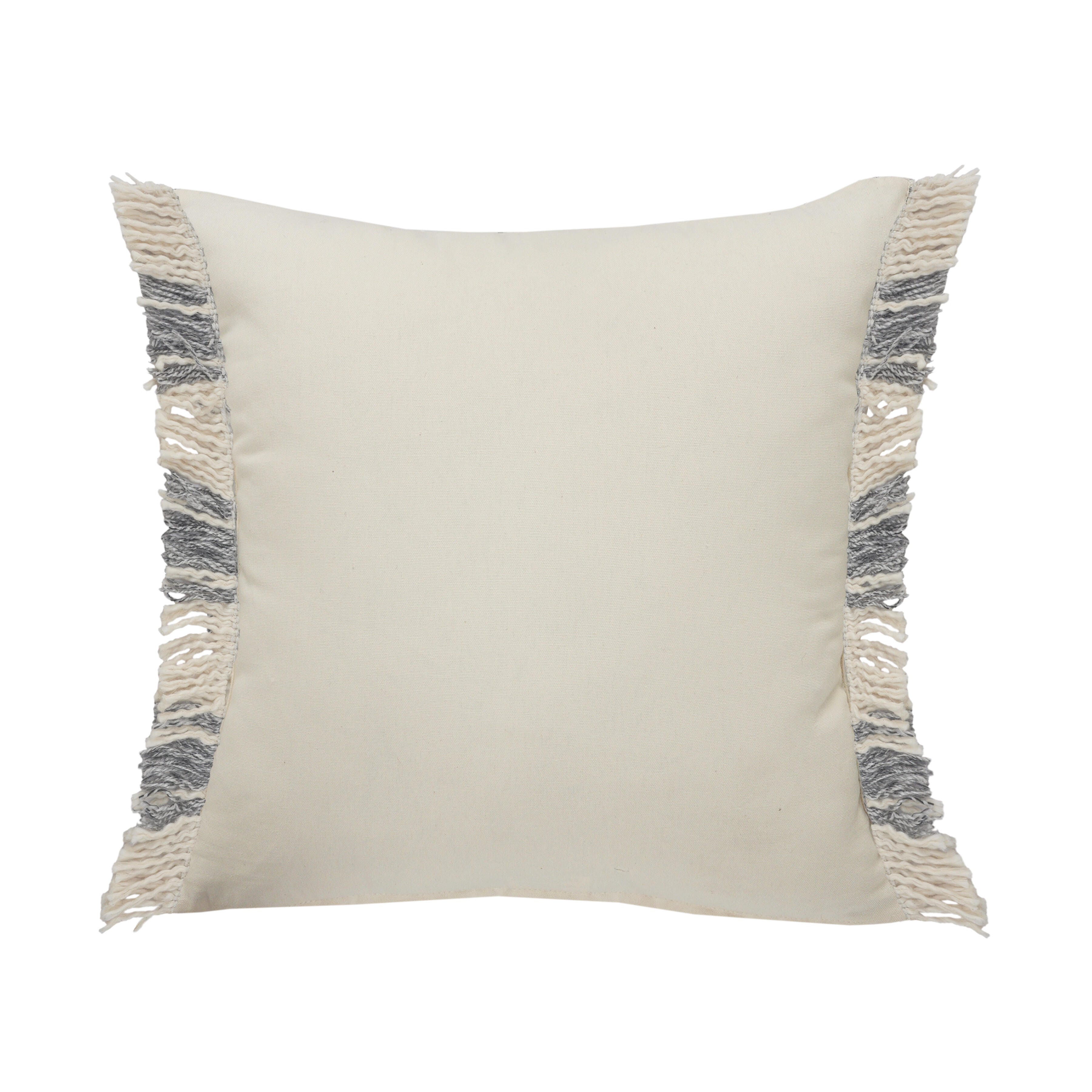 Suvii Home Ella Fringed Decorative Throw Pillow, , large