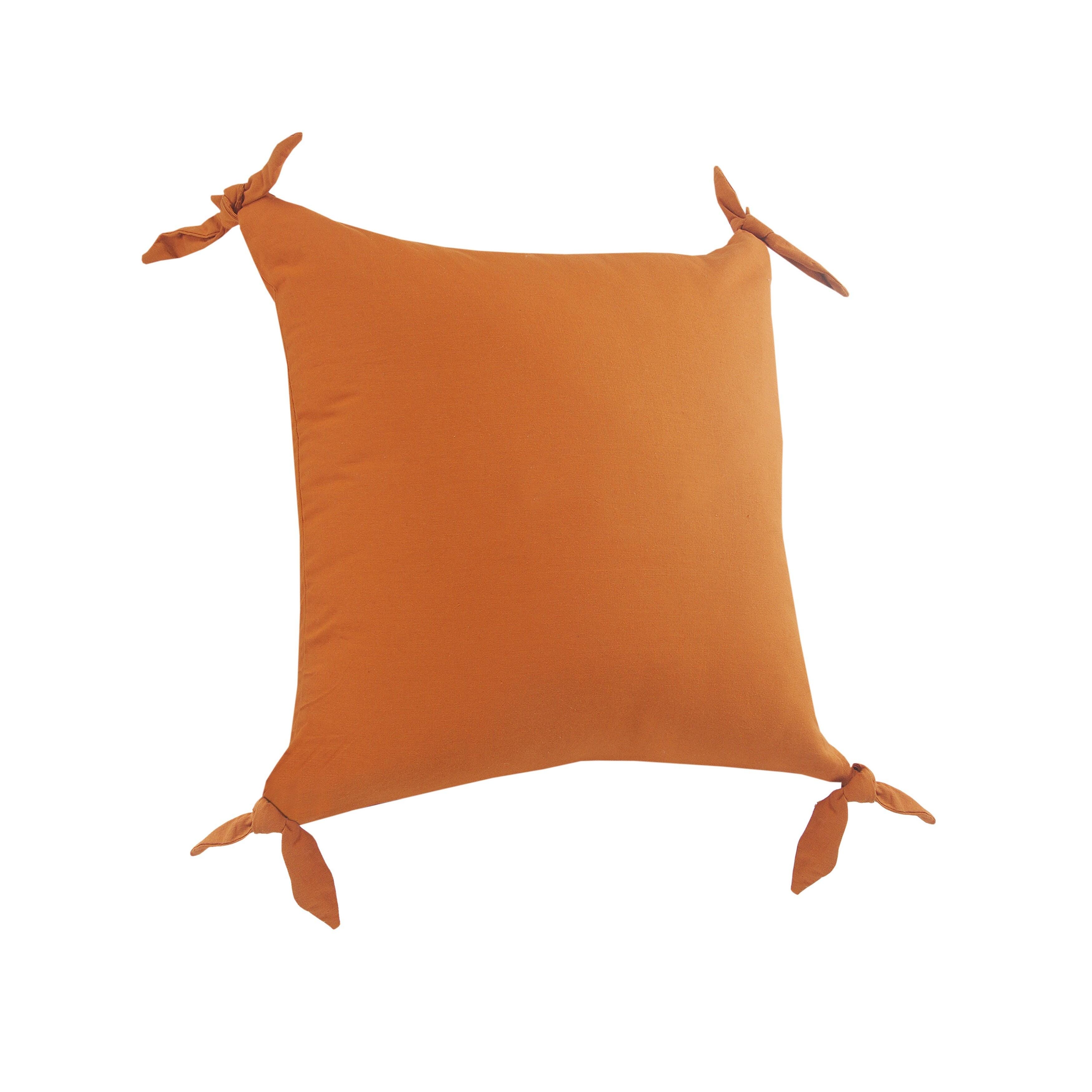 Suvii Home Alice Decorative Throw Pillow, Burnt Orange, large