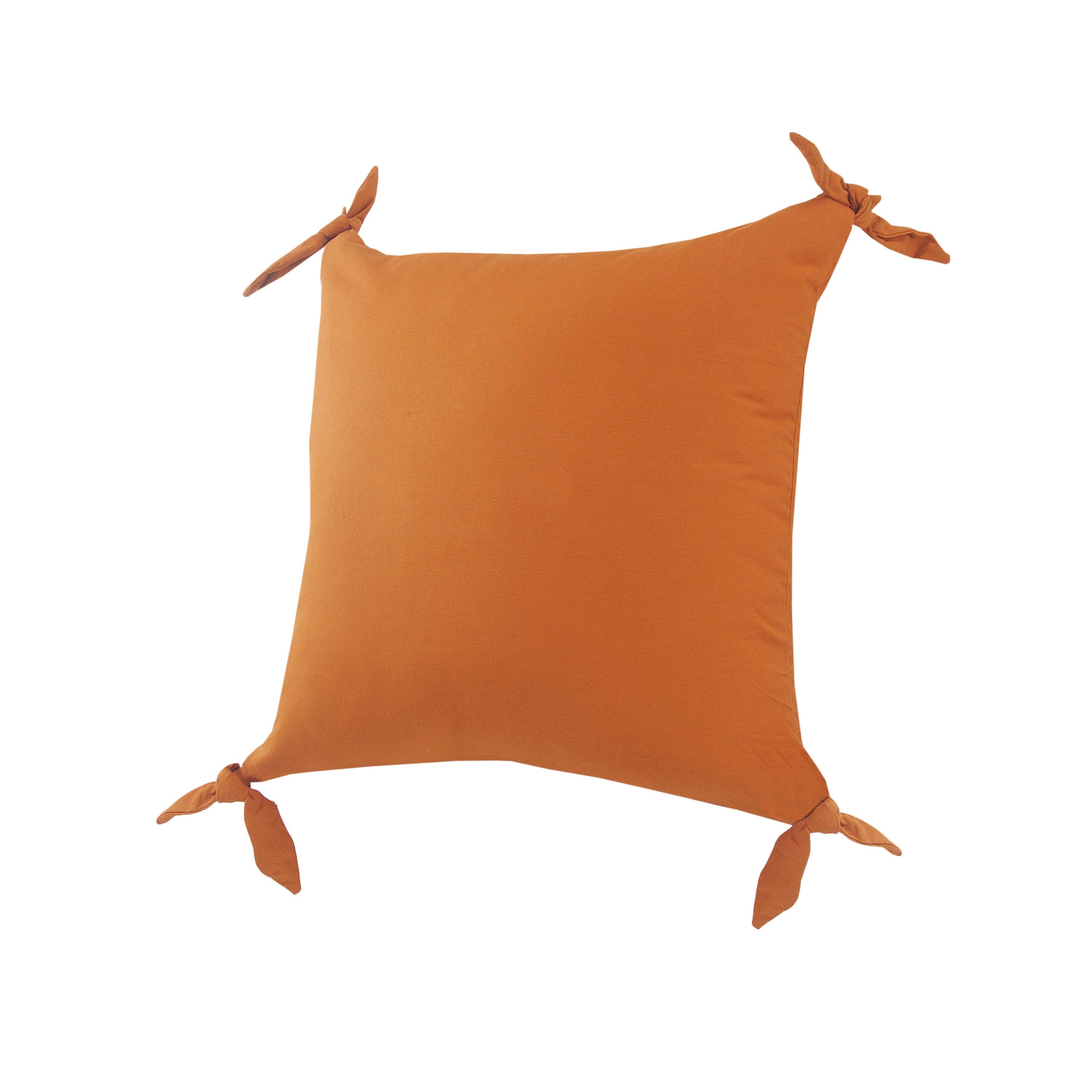Suvii Home Alice Decorative Throw Pillow, Burnt Orange, large