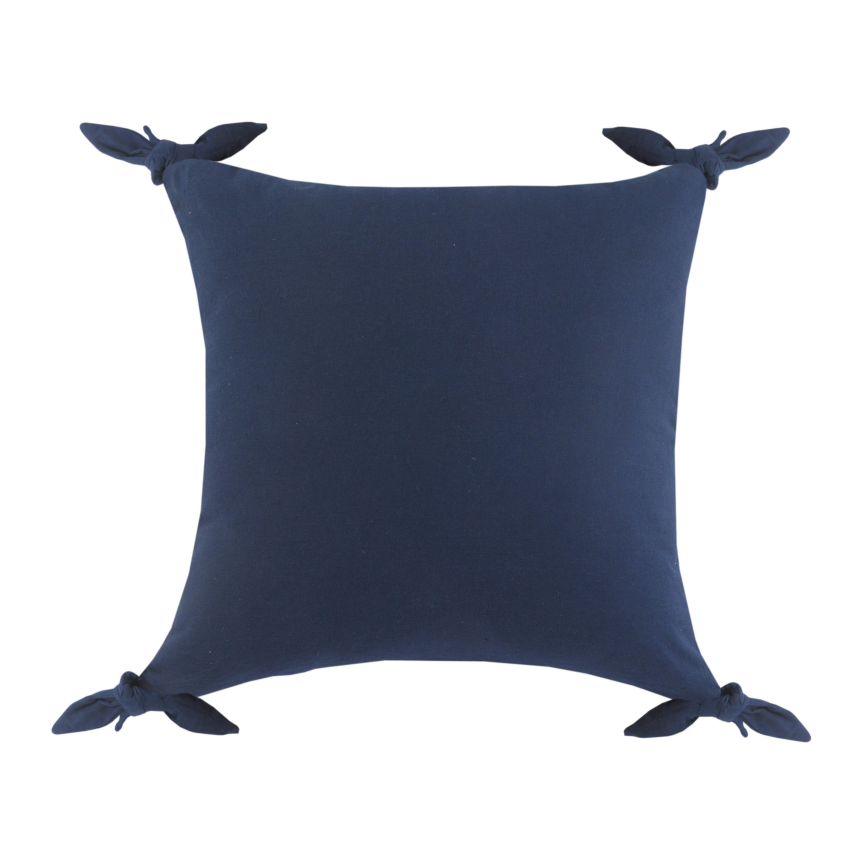 Suvii Home Alice Decorative Throw Pillow, Navy Blue, large