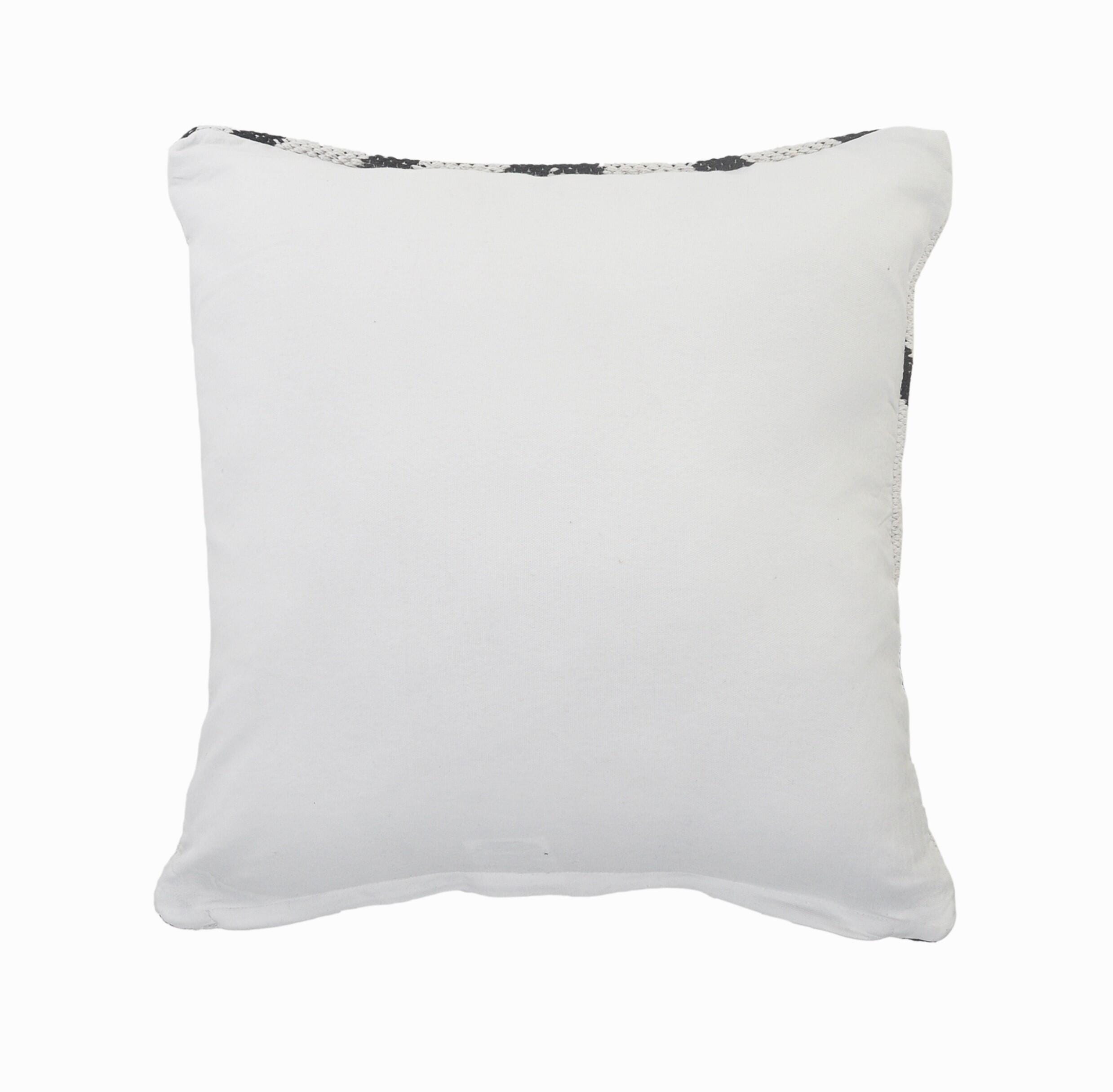 Suvii Home Eva Geometric Decorative Throw Pillow, White/Black, large