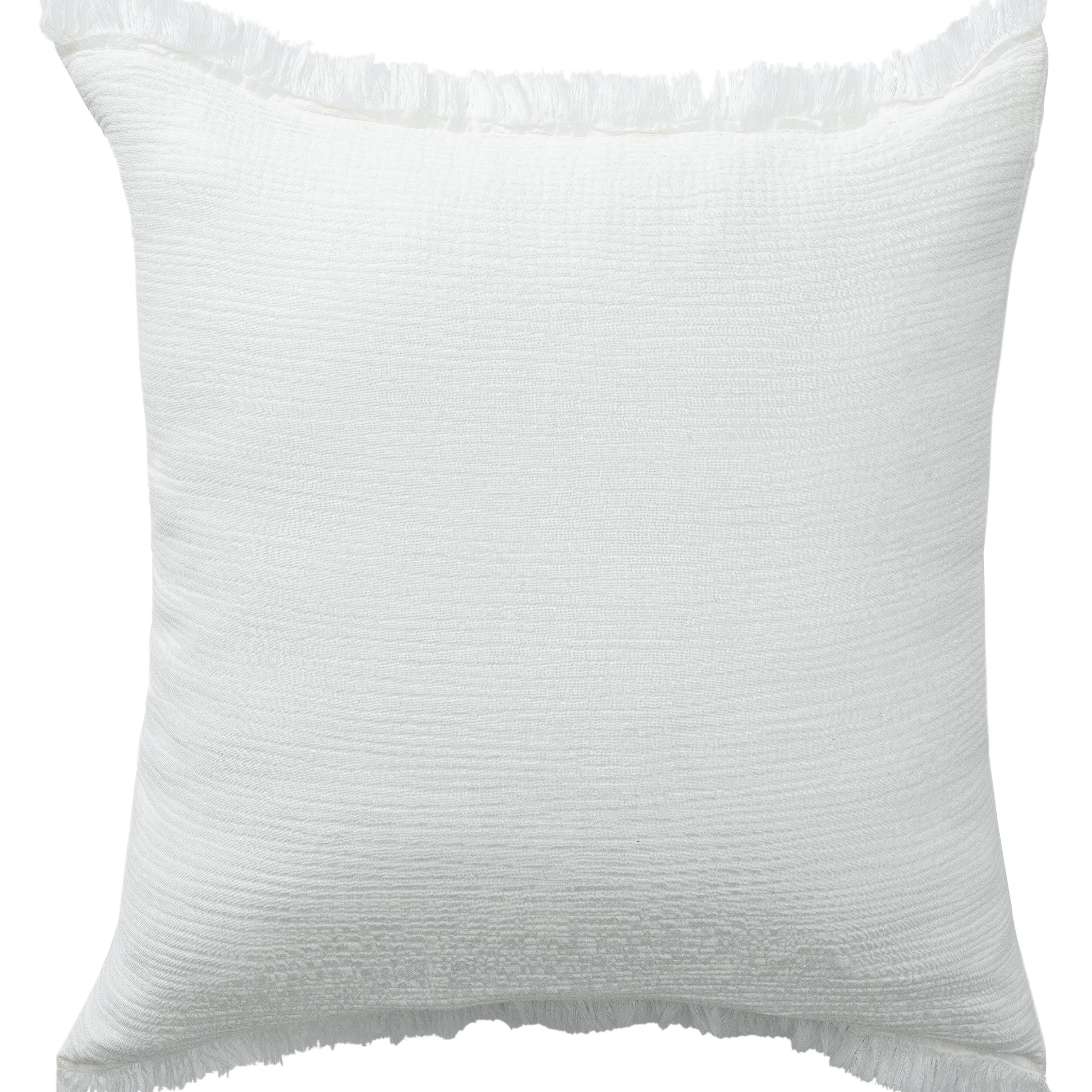 Suvii Home Luna Decorative Throw Pillow, White, large