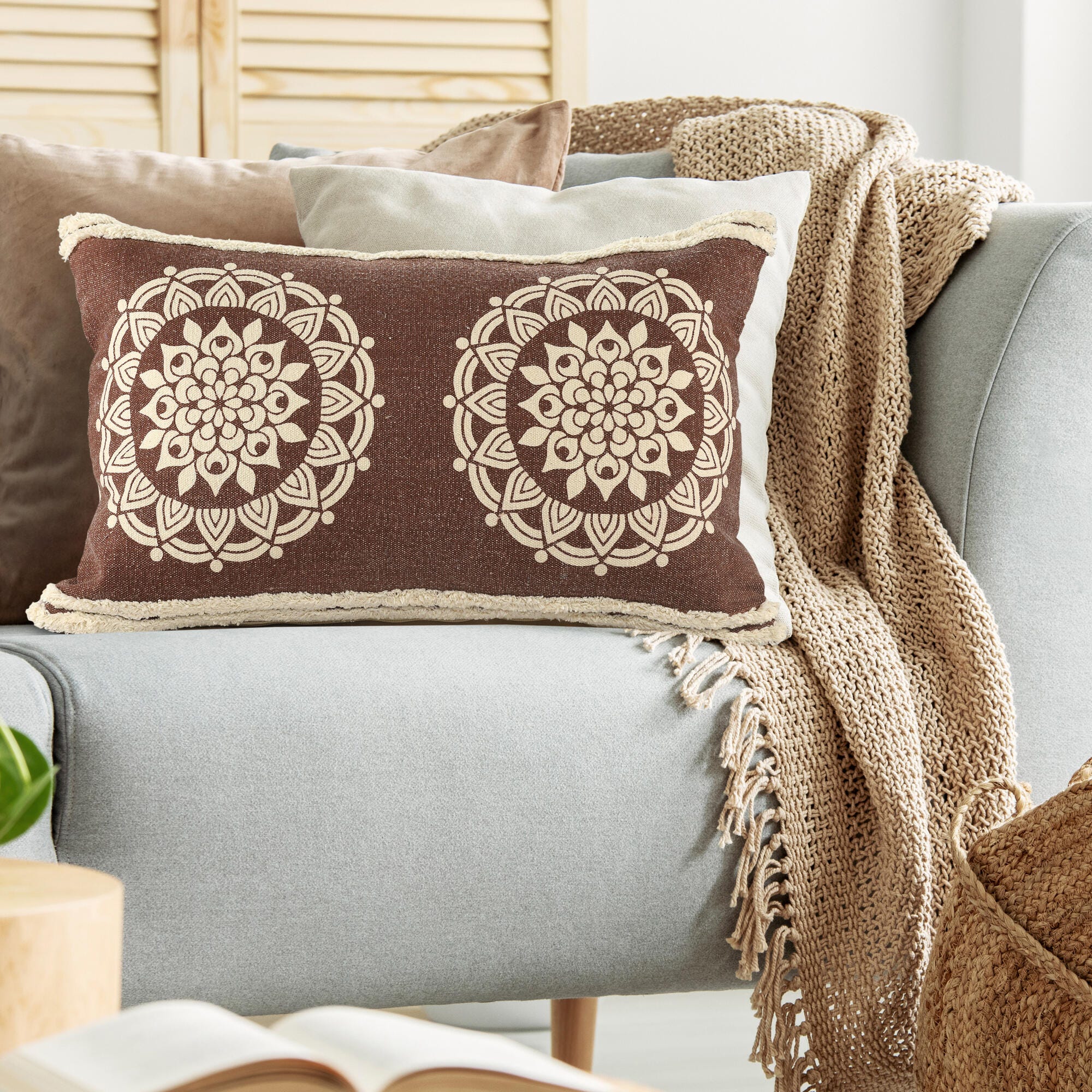 Suvii Home Madeline Floral Lumbar Decorative Throw Pillow, , large