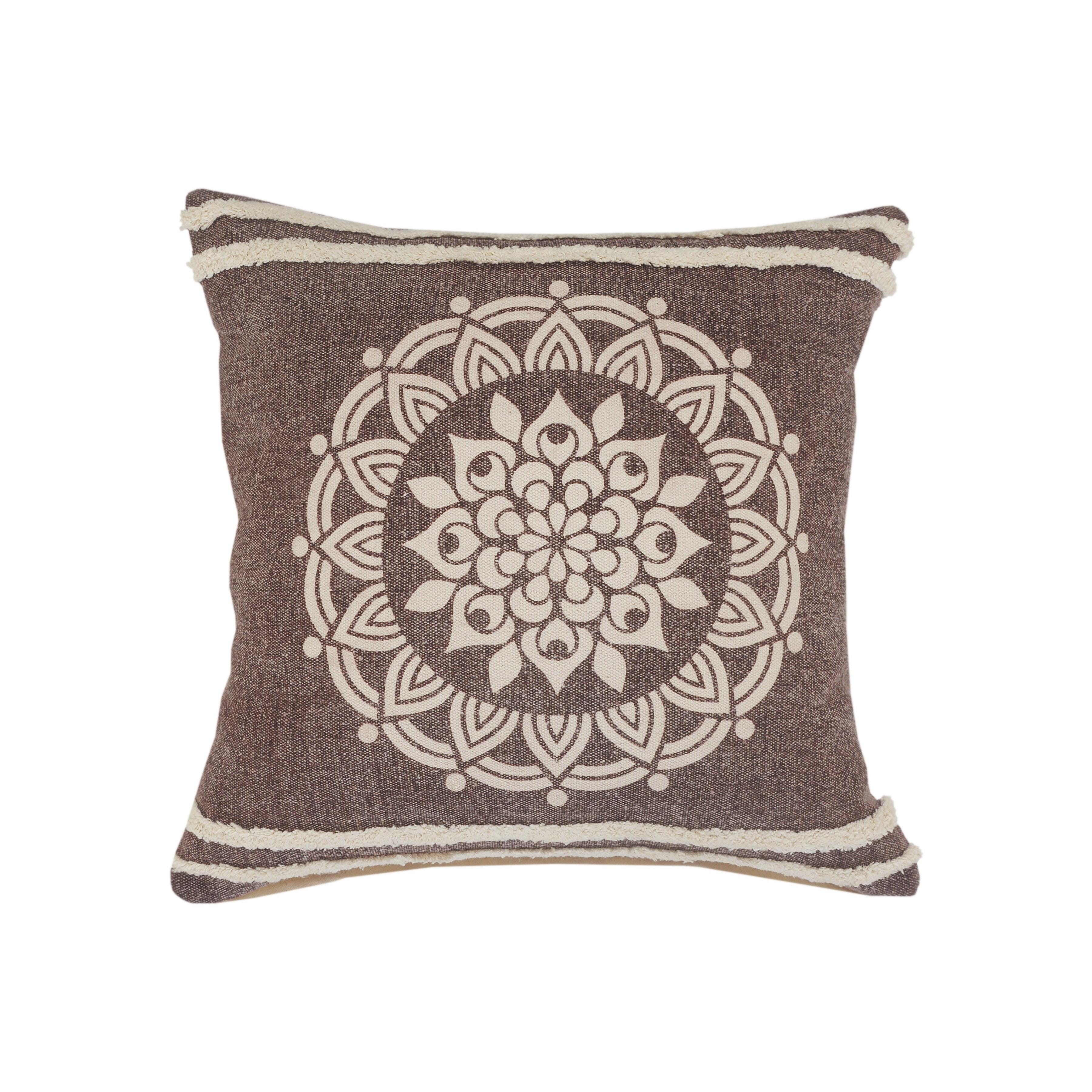 Suvii Home Madeline Medallion Decorative Euro Pillow, , large