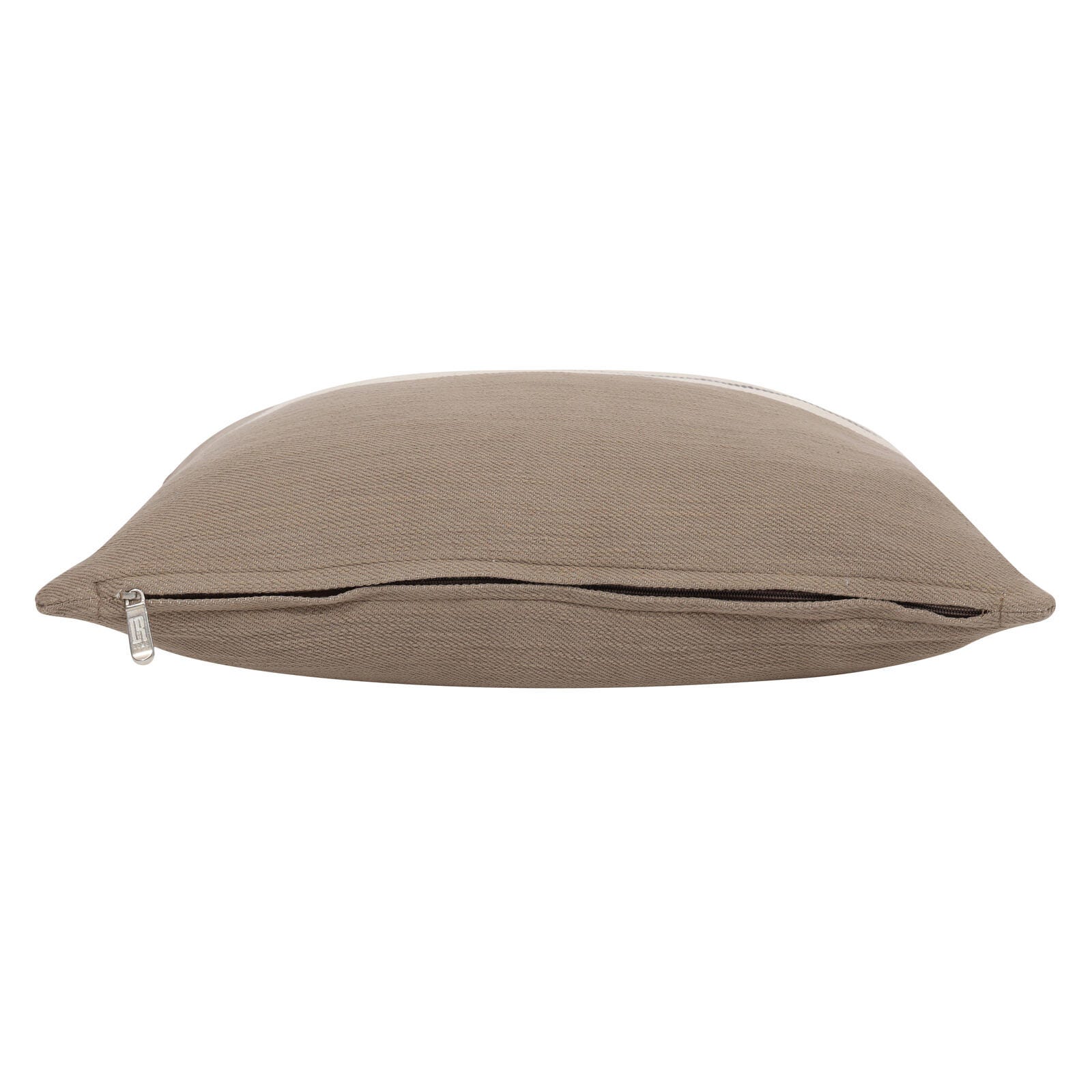 Suvii Home Sophie Woven Decorative Throw Pillow, Taupe/Dark Gray, large