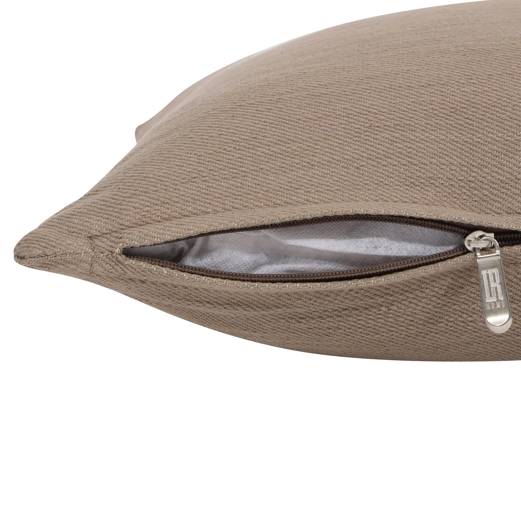 Suvii Home Sophie Decorative Throw Pillow, Taupe/Dark Gray, large