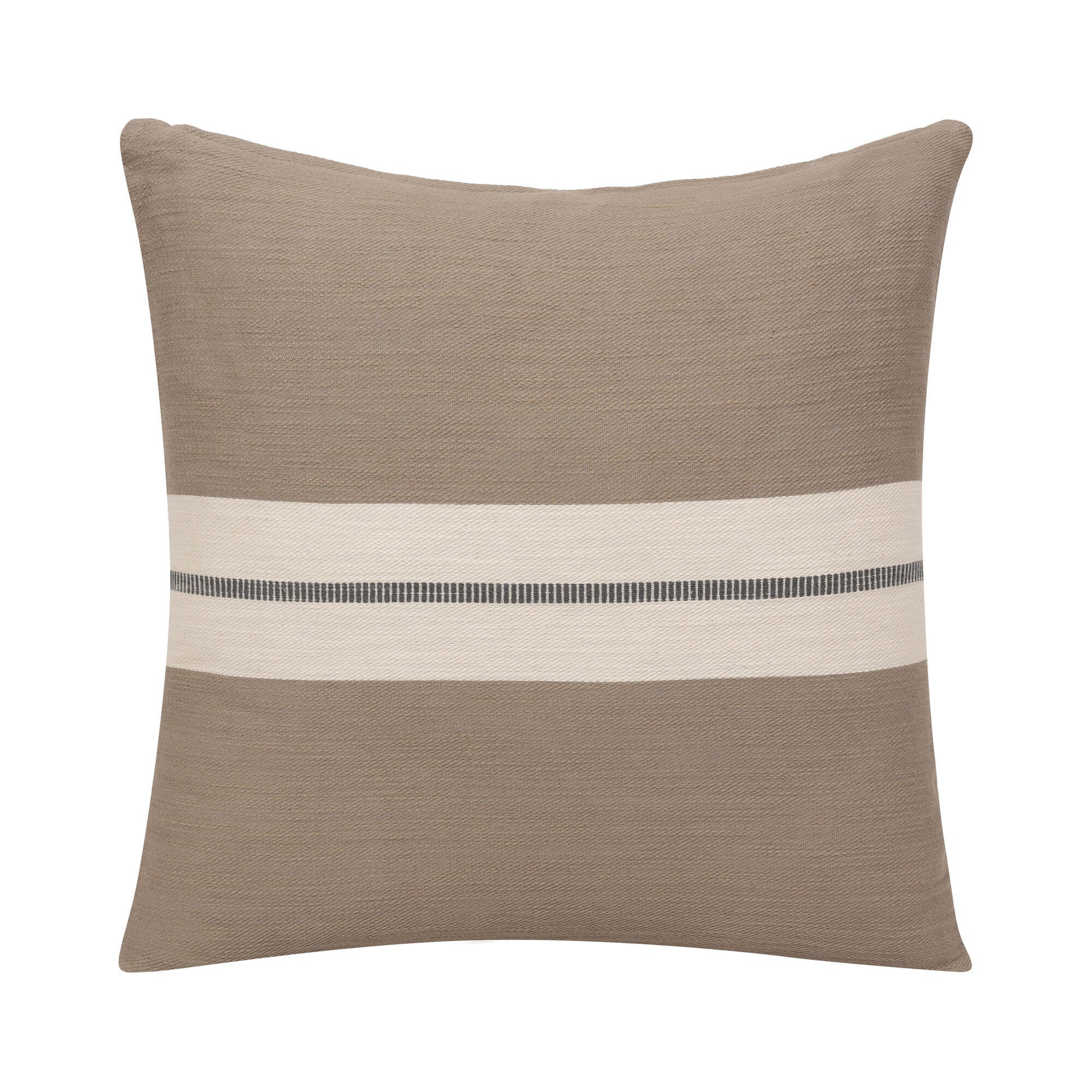 Suvii Home Sophie Decorative Throw Pillow, Taupe/Dark Gray, large