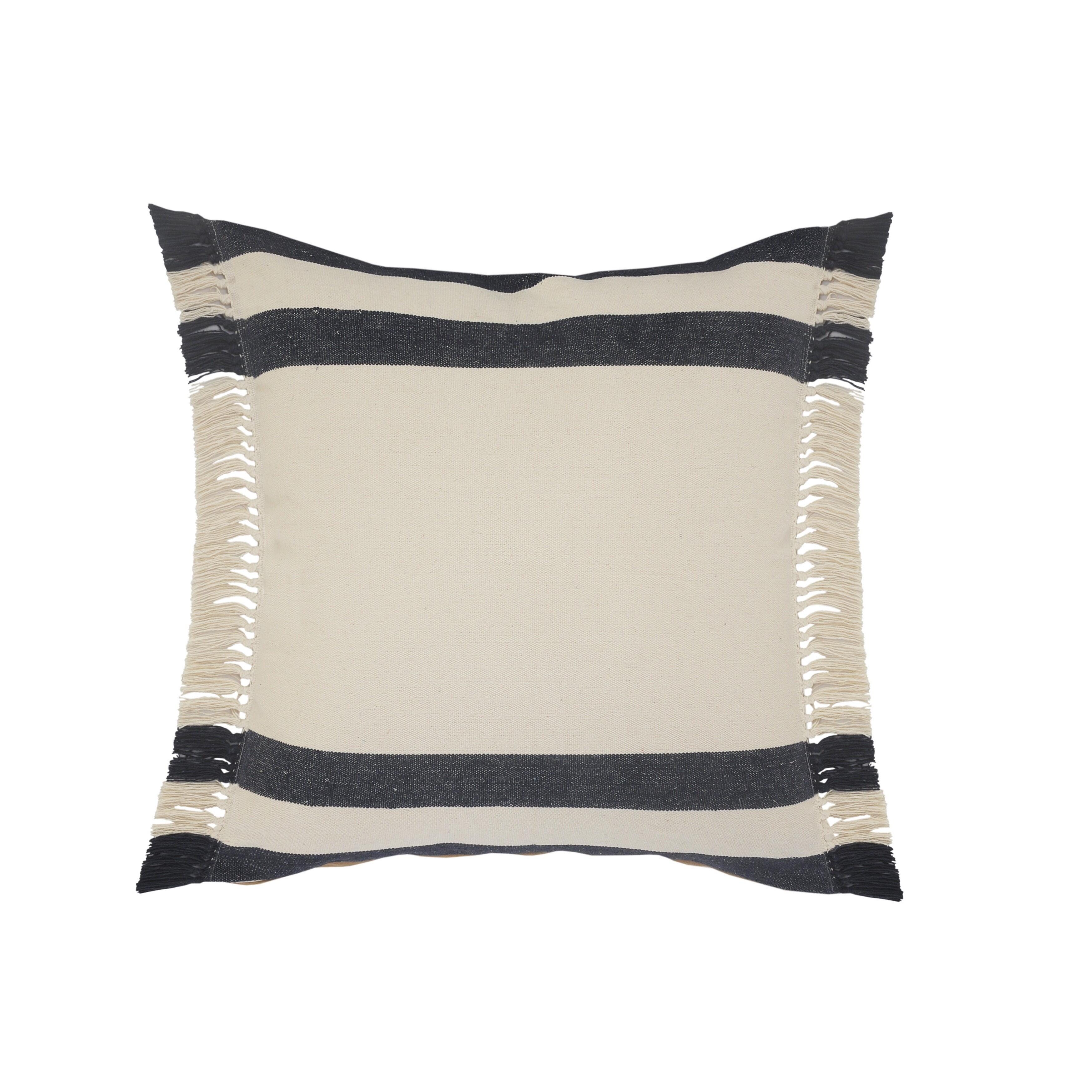 Suvii Home Ellie Square Striped Decorative Throw Pillow, , large