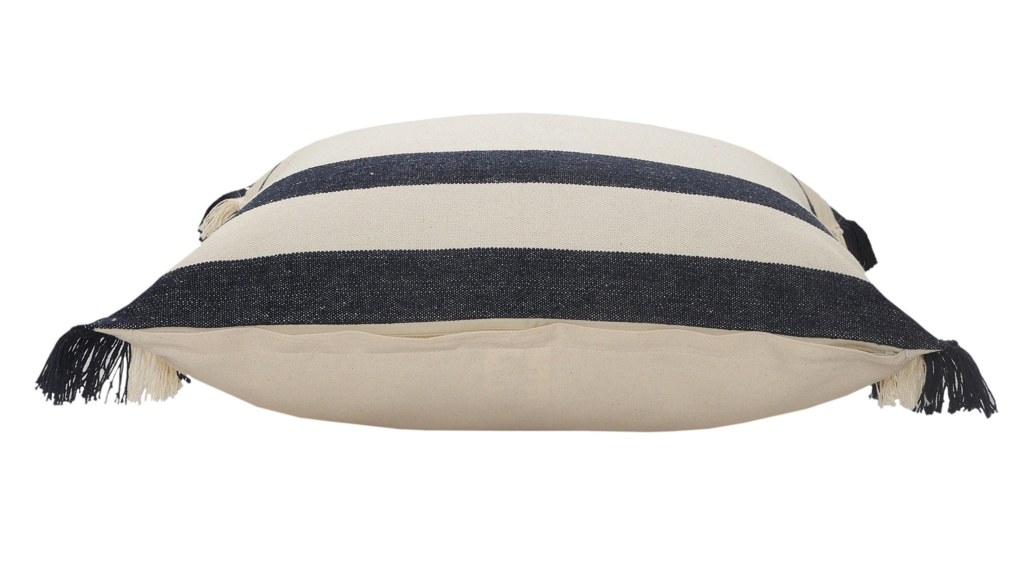 Suvii Home Ellie Square Striped Decorative Throw Pillow, , large