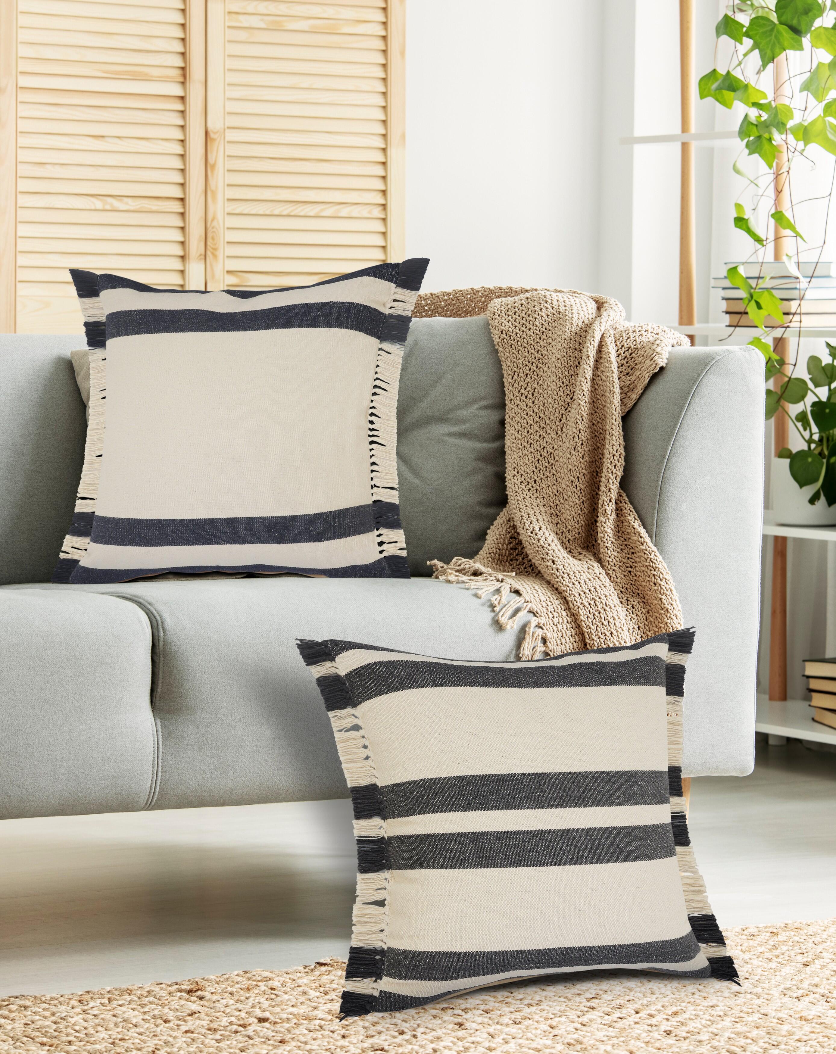 Suvii Home Ellie Striped Decorative Throw Pillow, , large