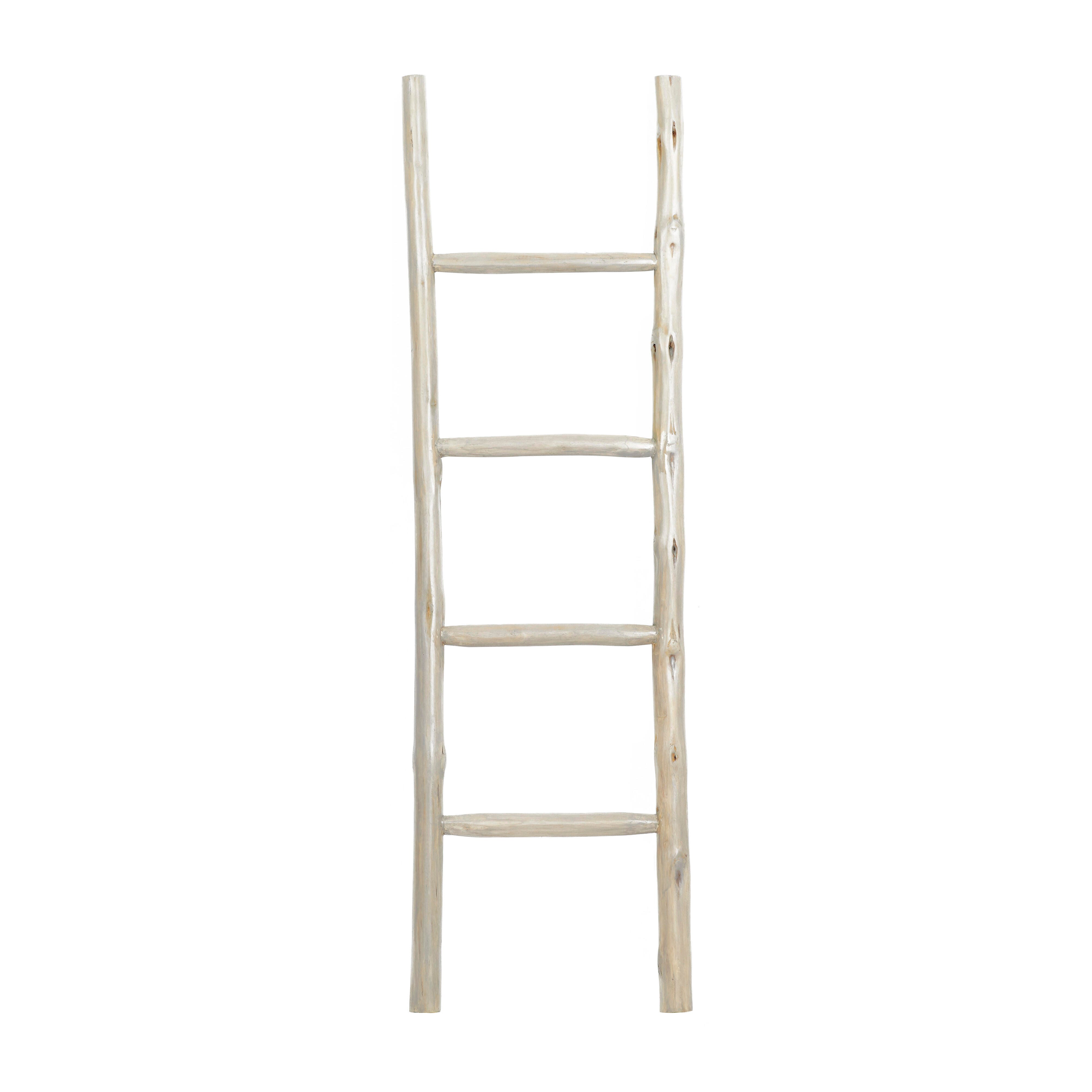 Bayberry Lane 4 Rack Ladder, White, large