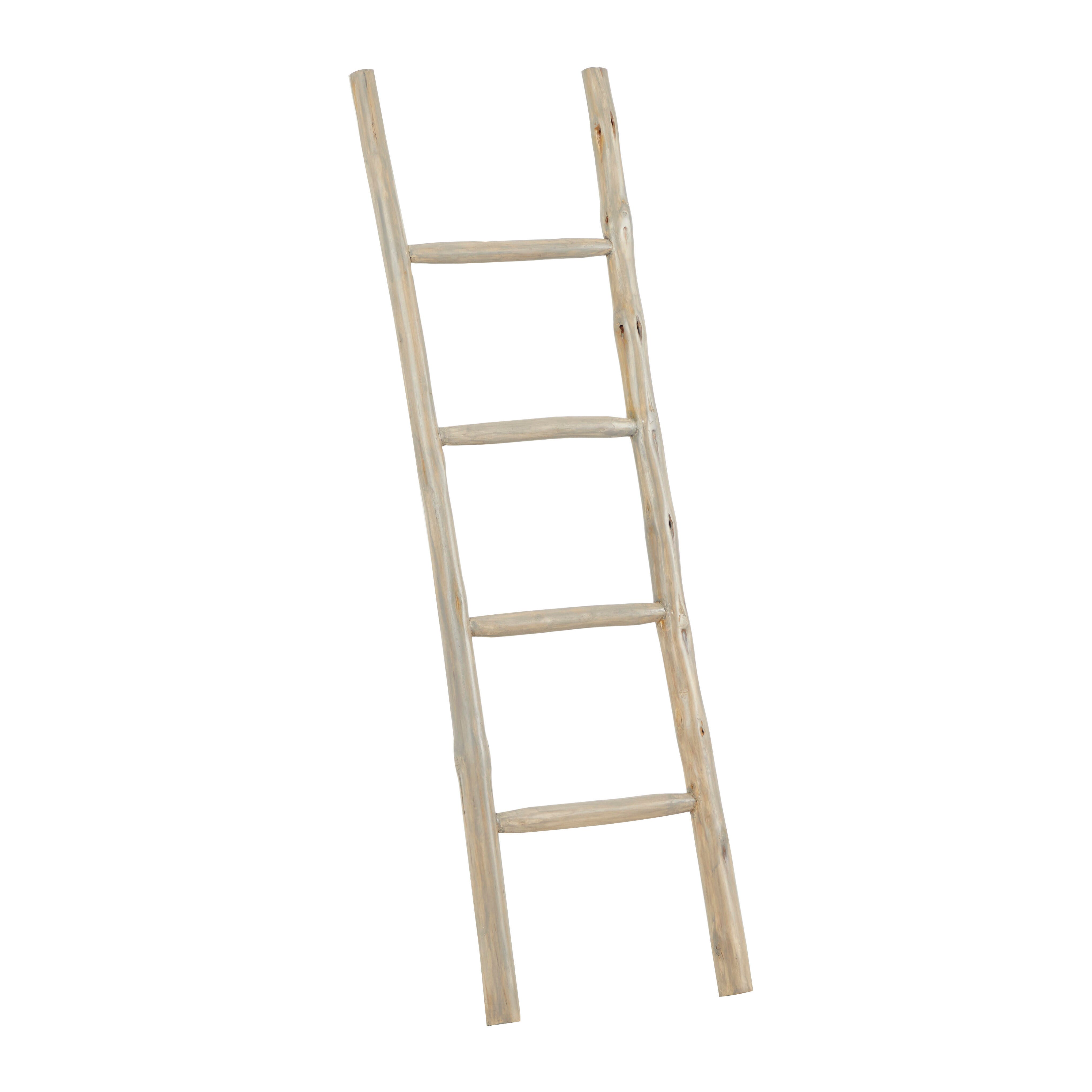 Bayberry Lane 4 Rack Ladder, White, large