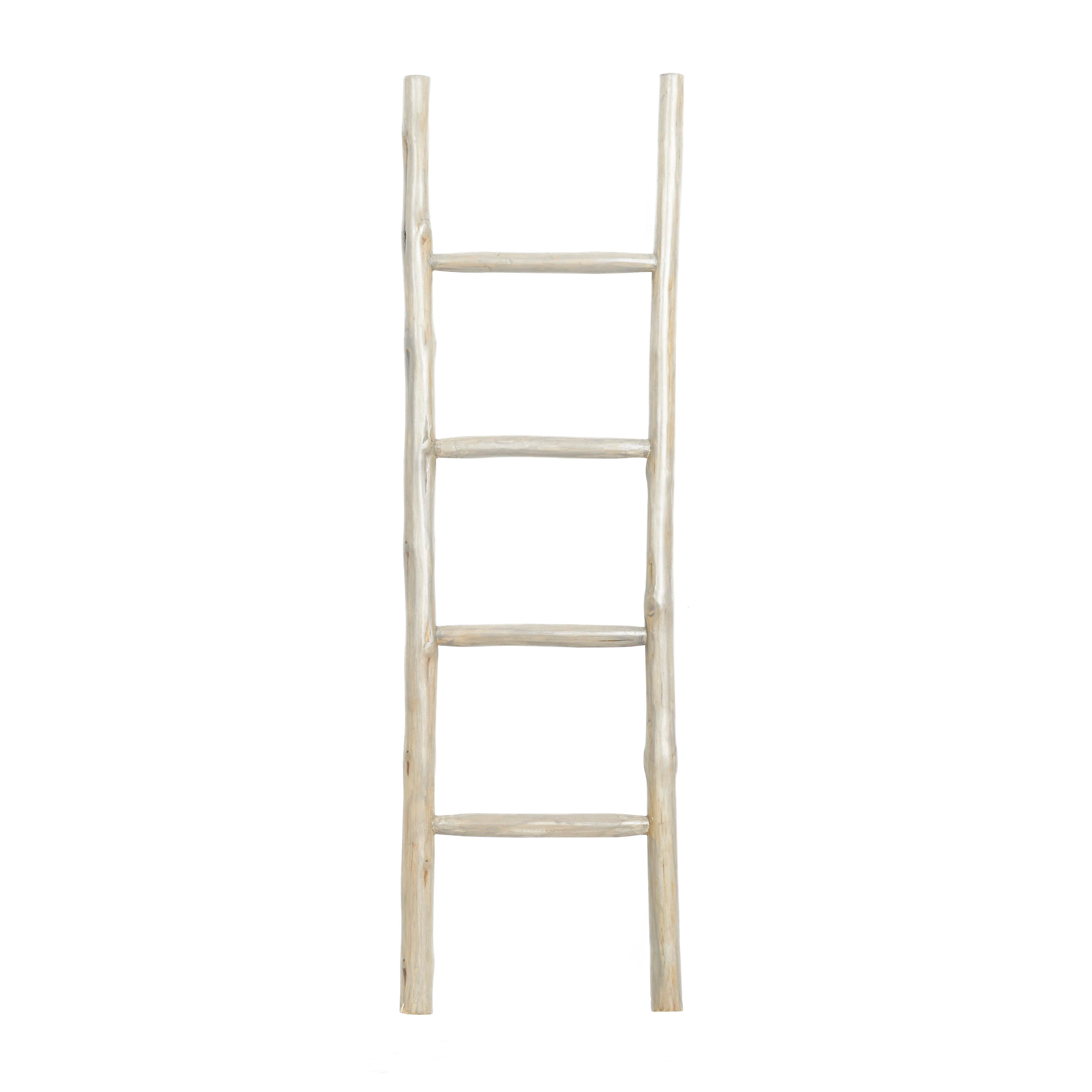 Bayberry Lane 4 Rack Ladder, White, large