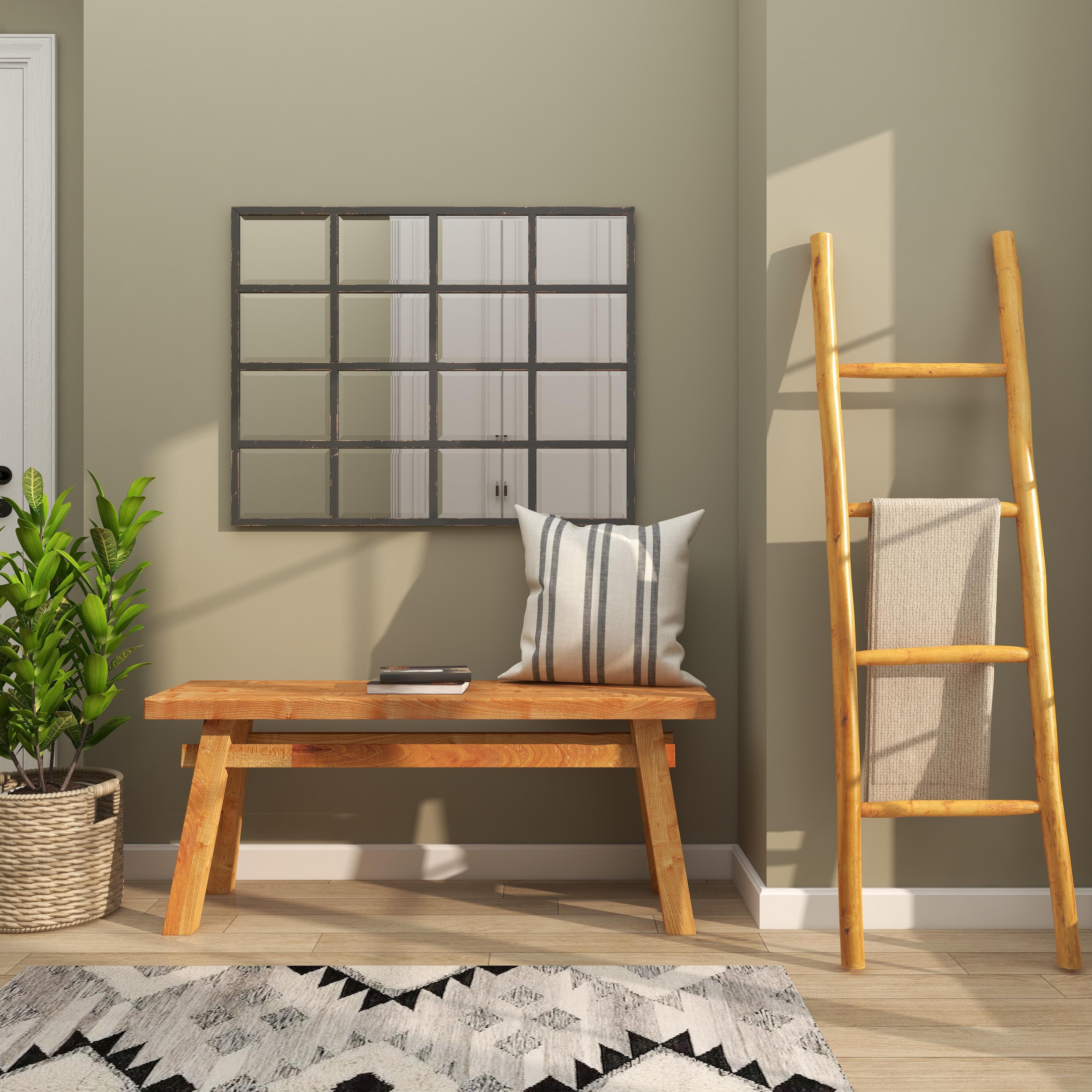 Bayberry Lane 4 Rack Ladder, Brown, large