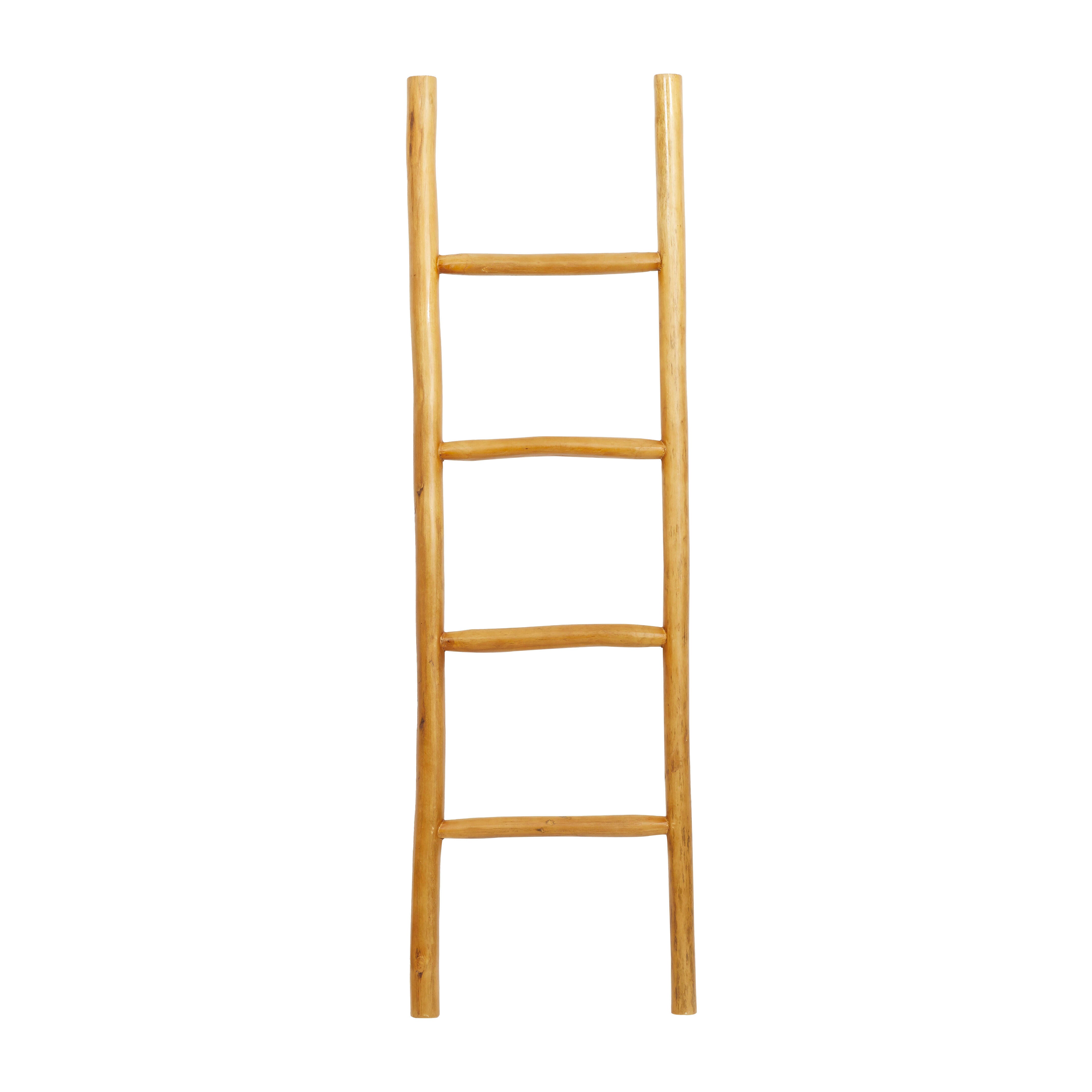 Bayberry Lane 4 Rack Ladder, Brown, large