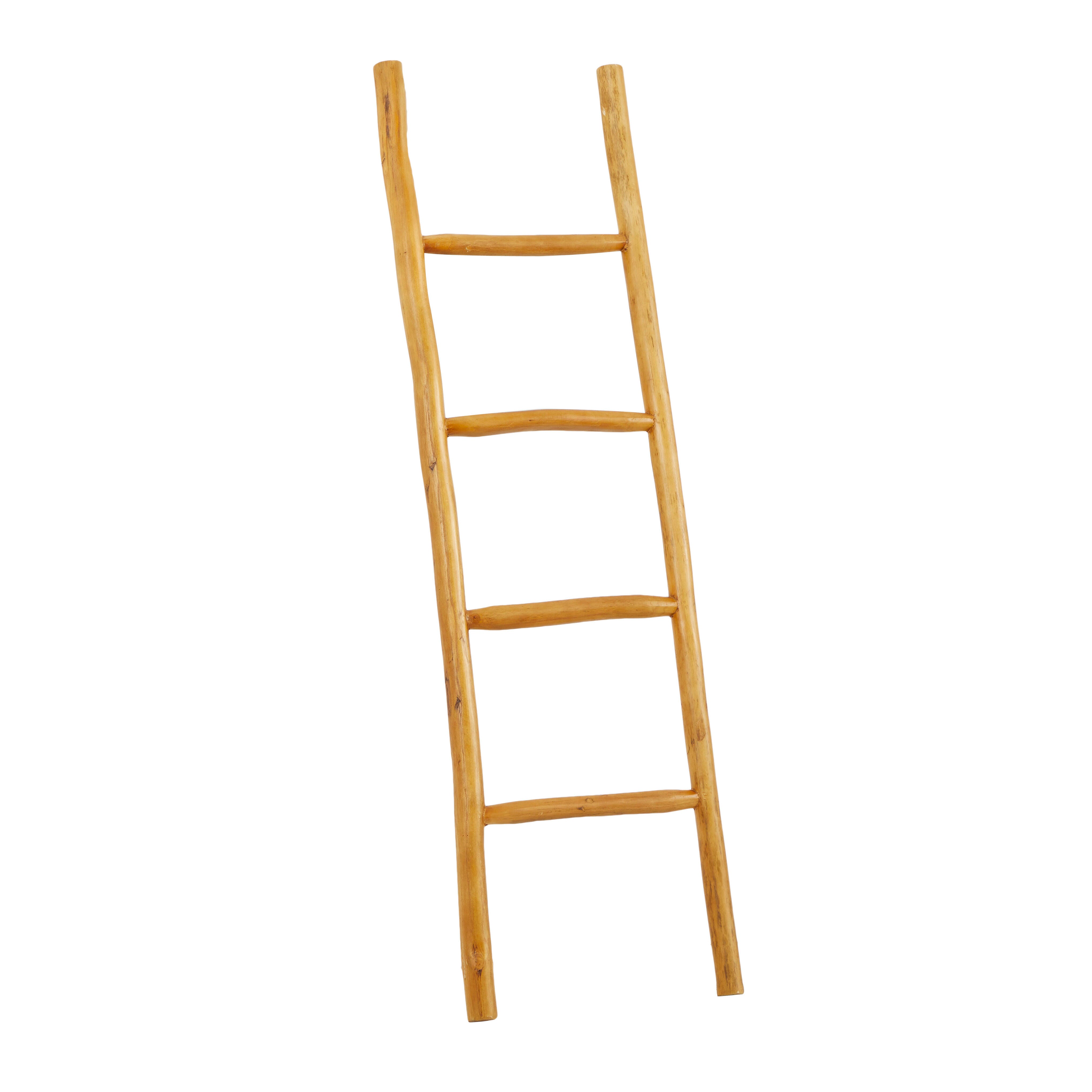Bayberry Lane 4 Rack Ladder, Brown, large