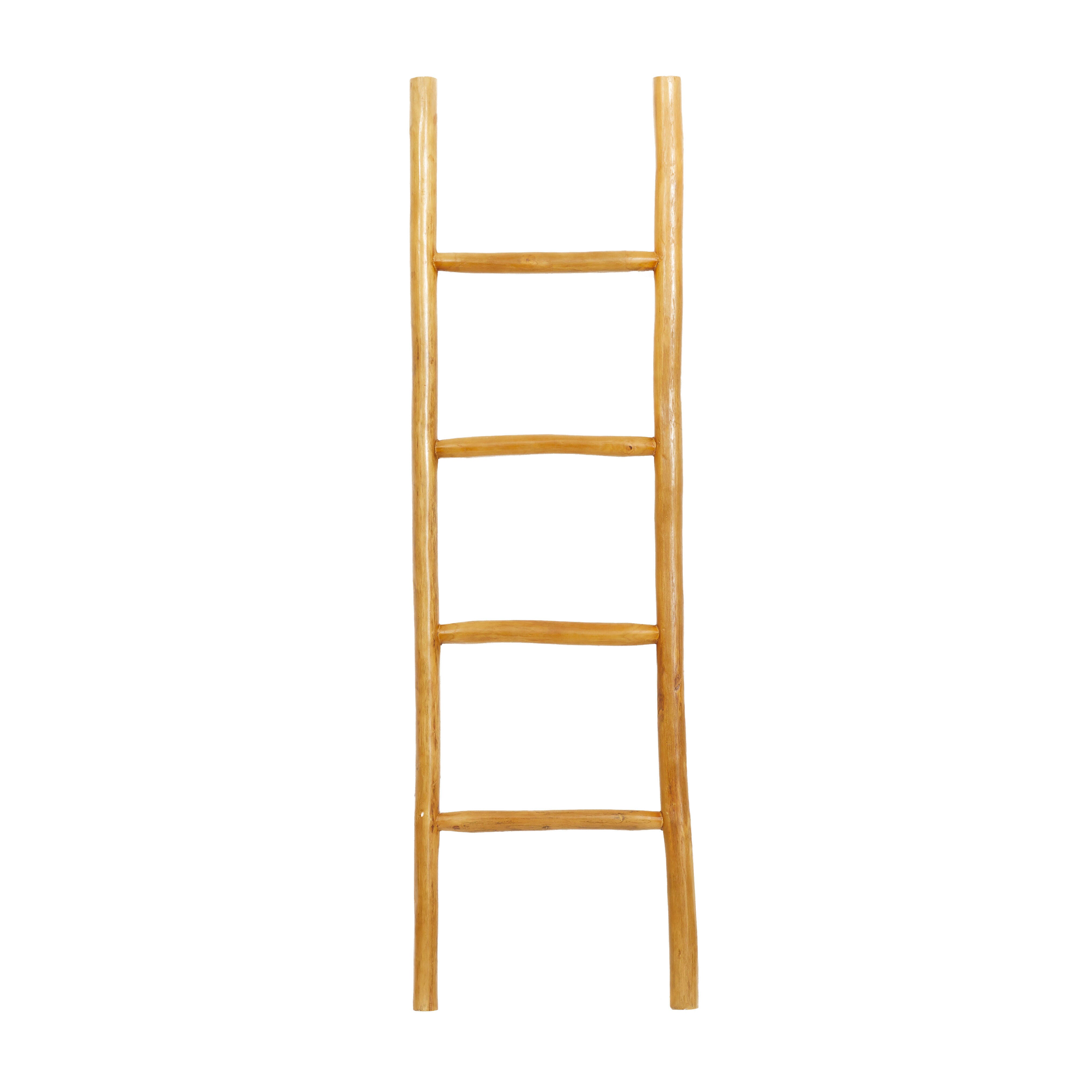 Bayberry Lane 4 Rack Ladder, Brown, large