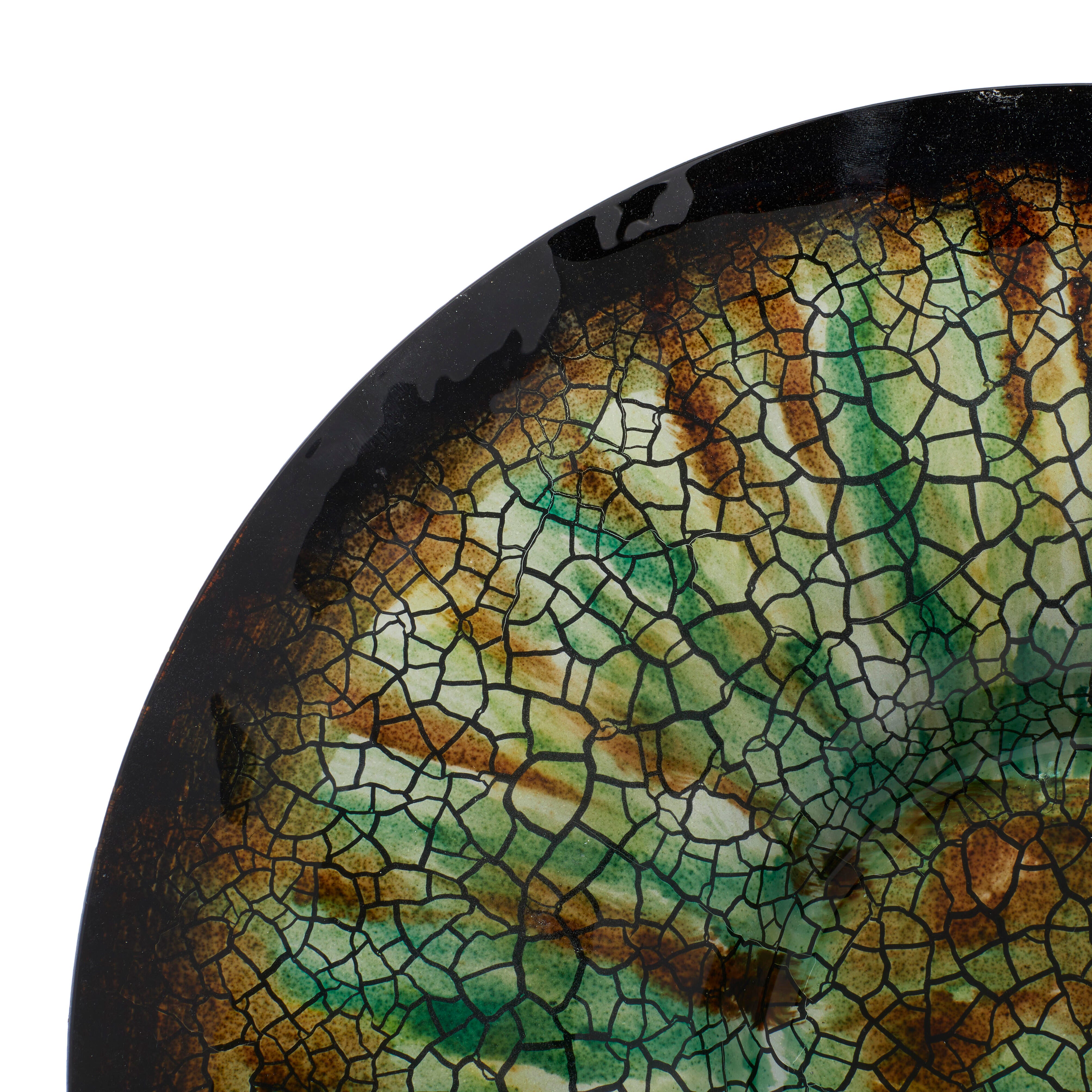 Bayberry Lane Geometric Mosaic Inspired Charger with Stand, , large