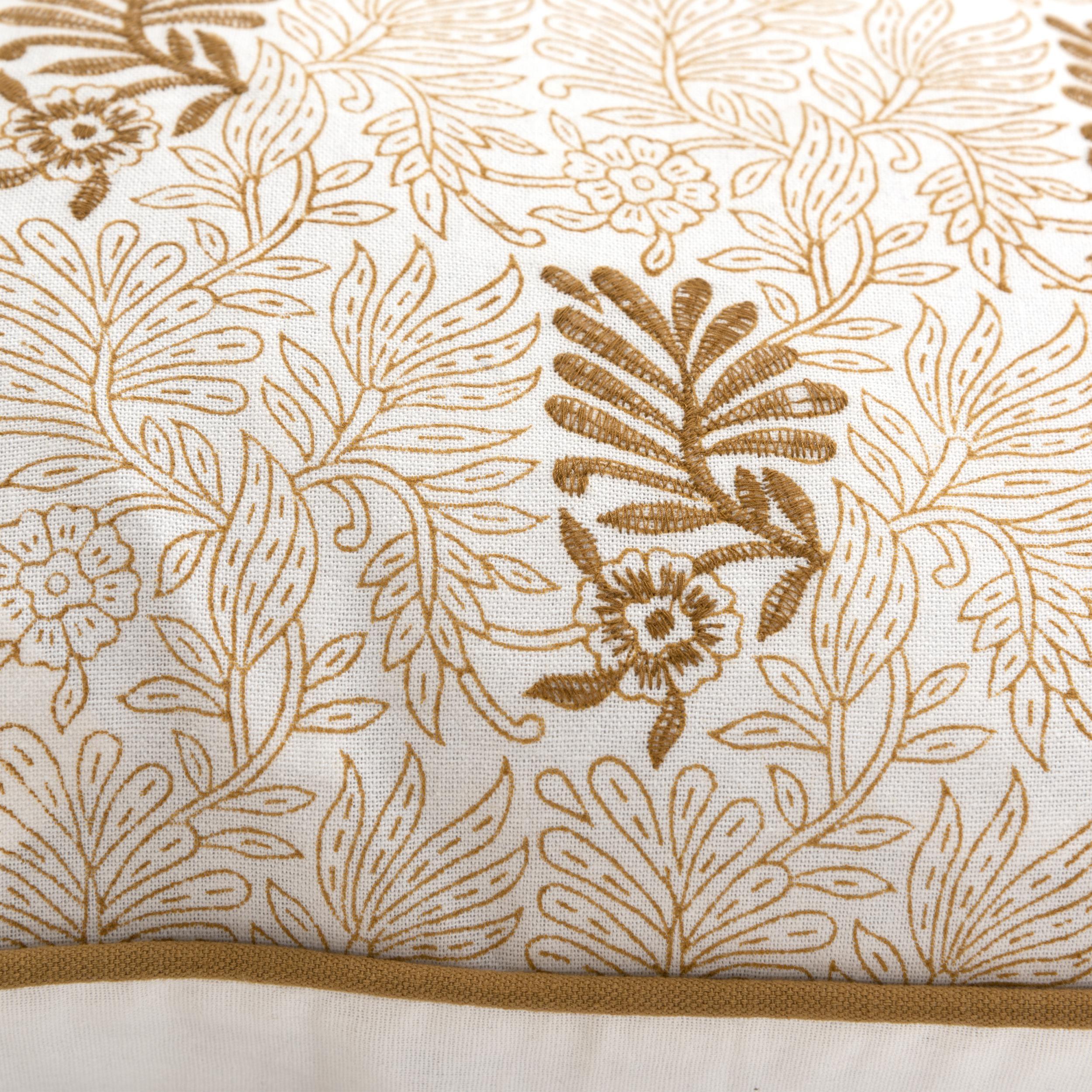 Rizzy Home Block Print Collection Decorative Throw Pillow, Light Brown, large