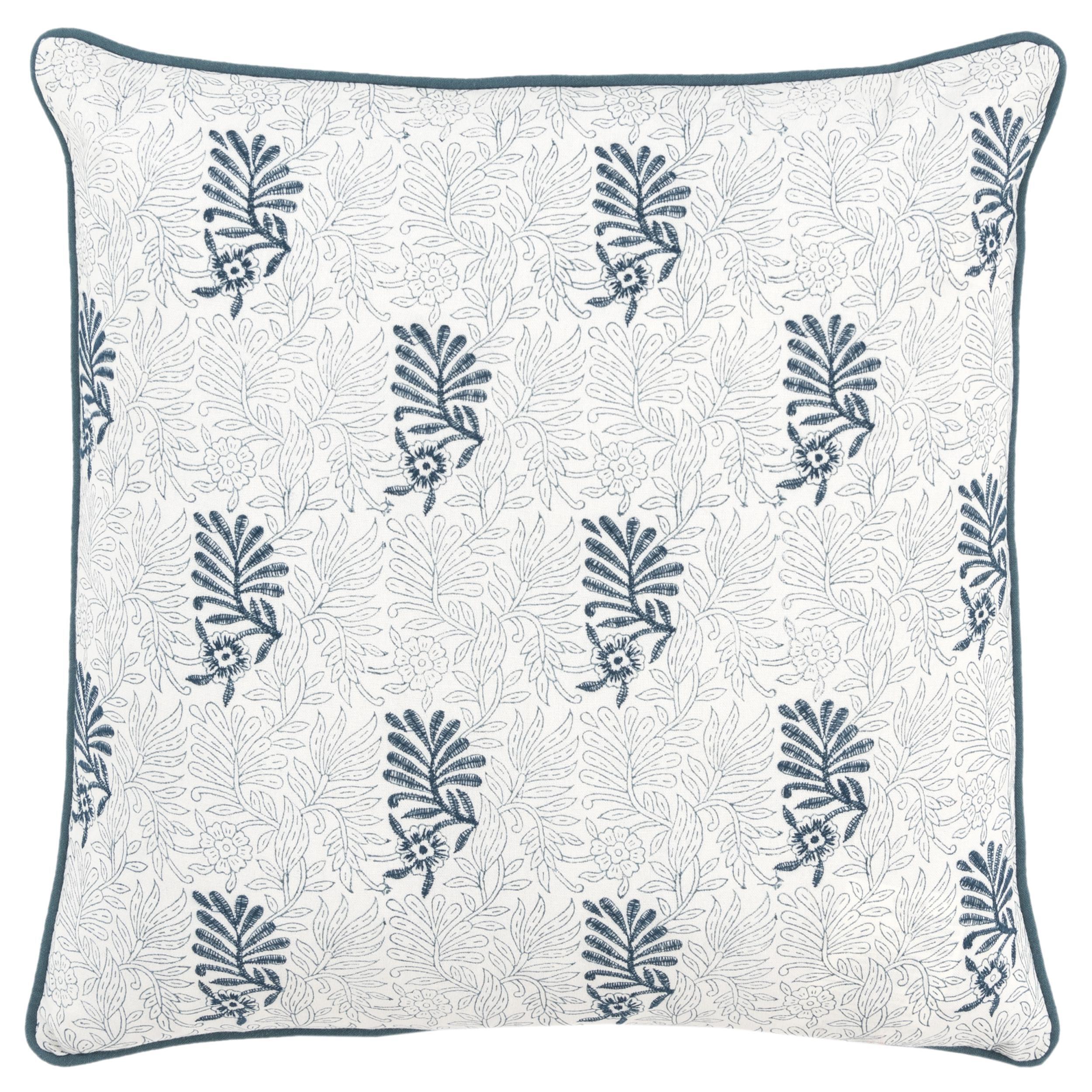 Rizzy Home Block Print Collection Decorative Throw Pillow