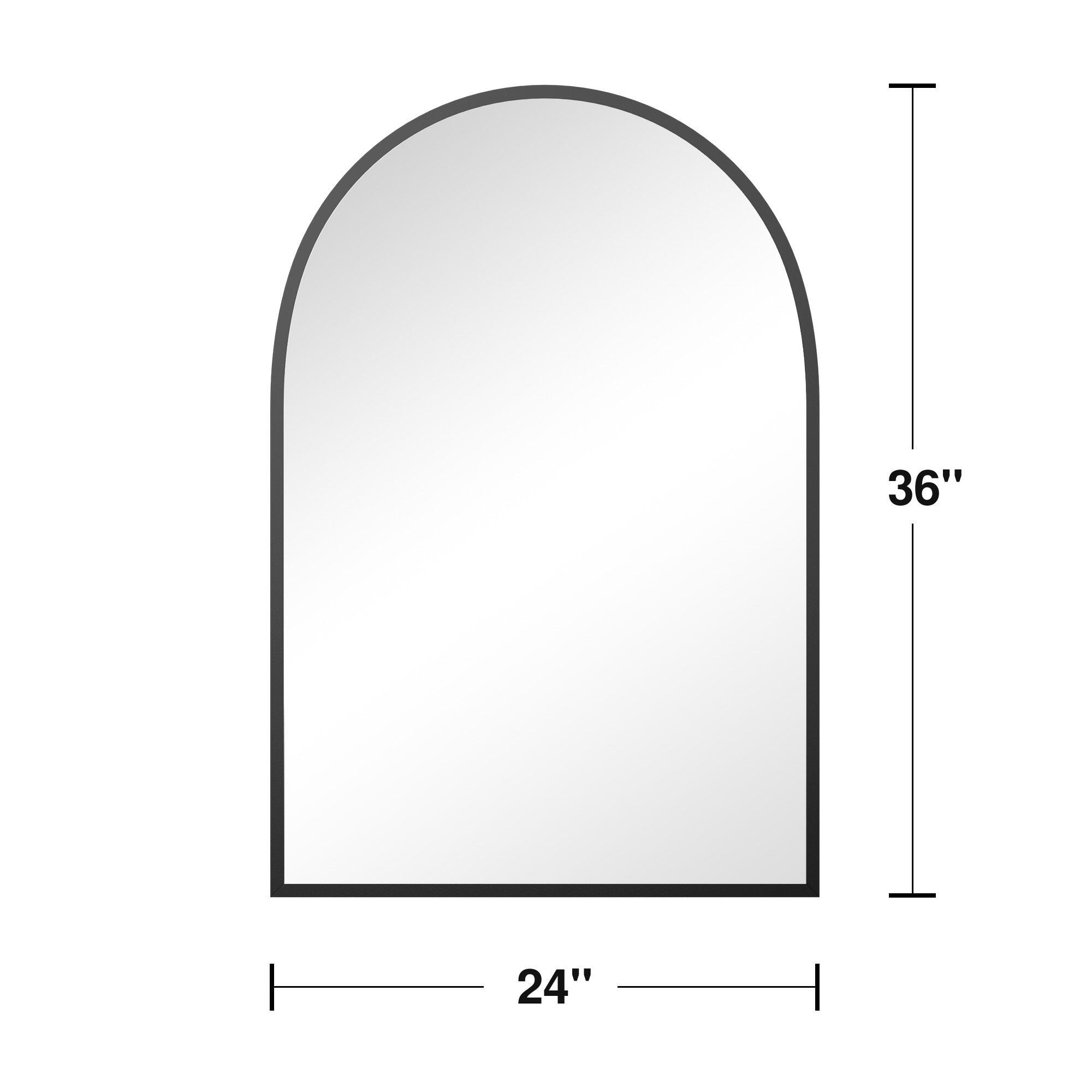 Dovelina Feronia Wall Mirror (Set of 2), Black, large