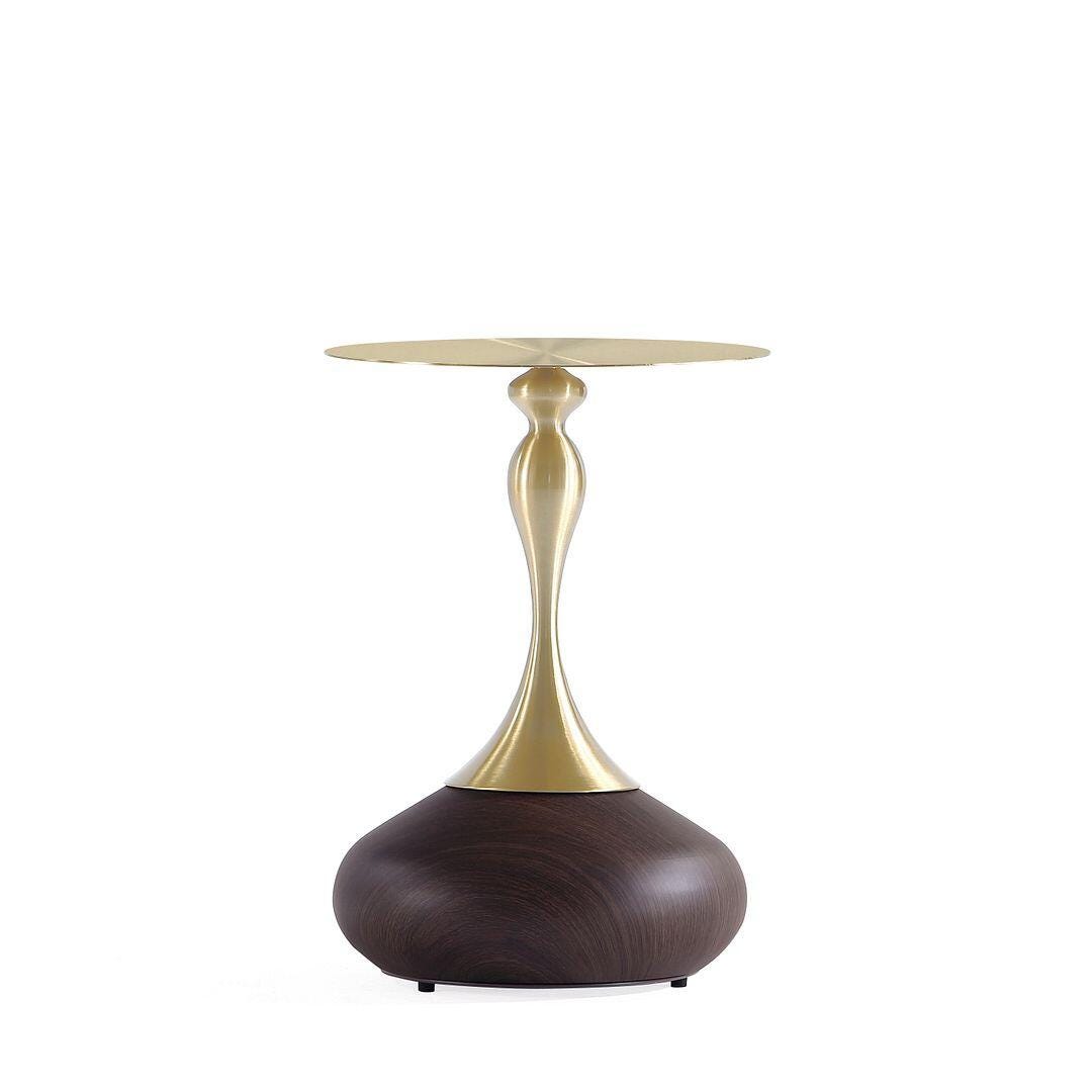 Manhattan Comfort Patchin Accent End Table with Base and Tabletop, , large