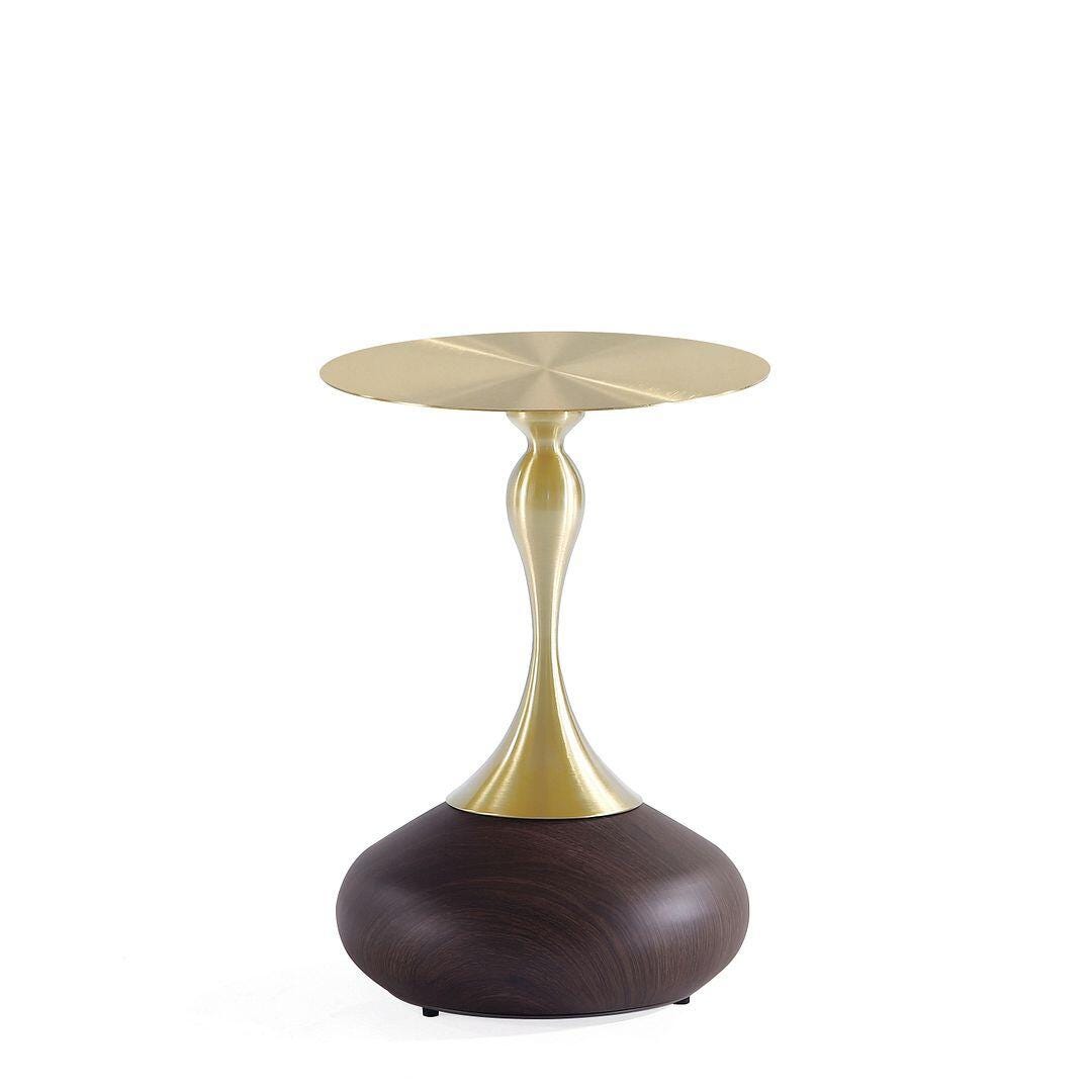 Manhattan Comfort Patchin Accent End Table with Base and Tabletop, , large