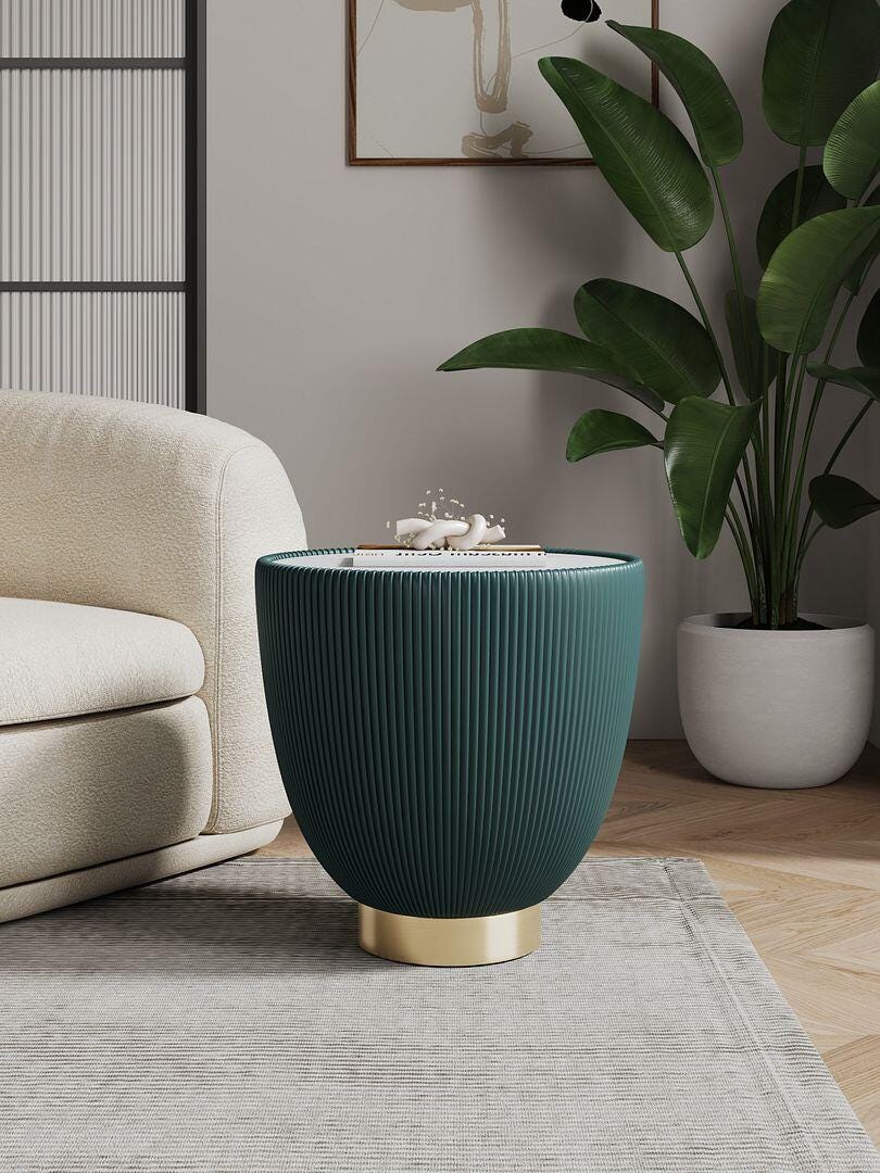 Manhattan Comfort Anderson Accent End Table, Green, rollover