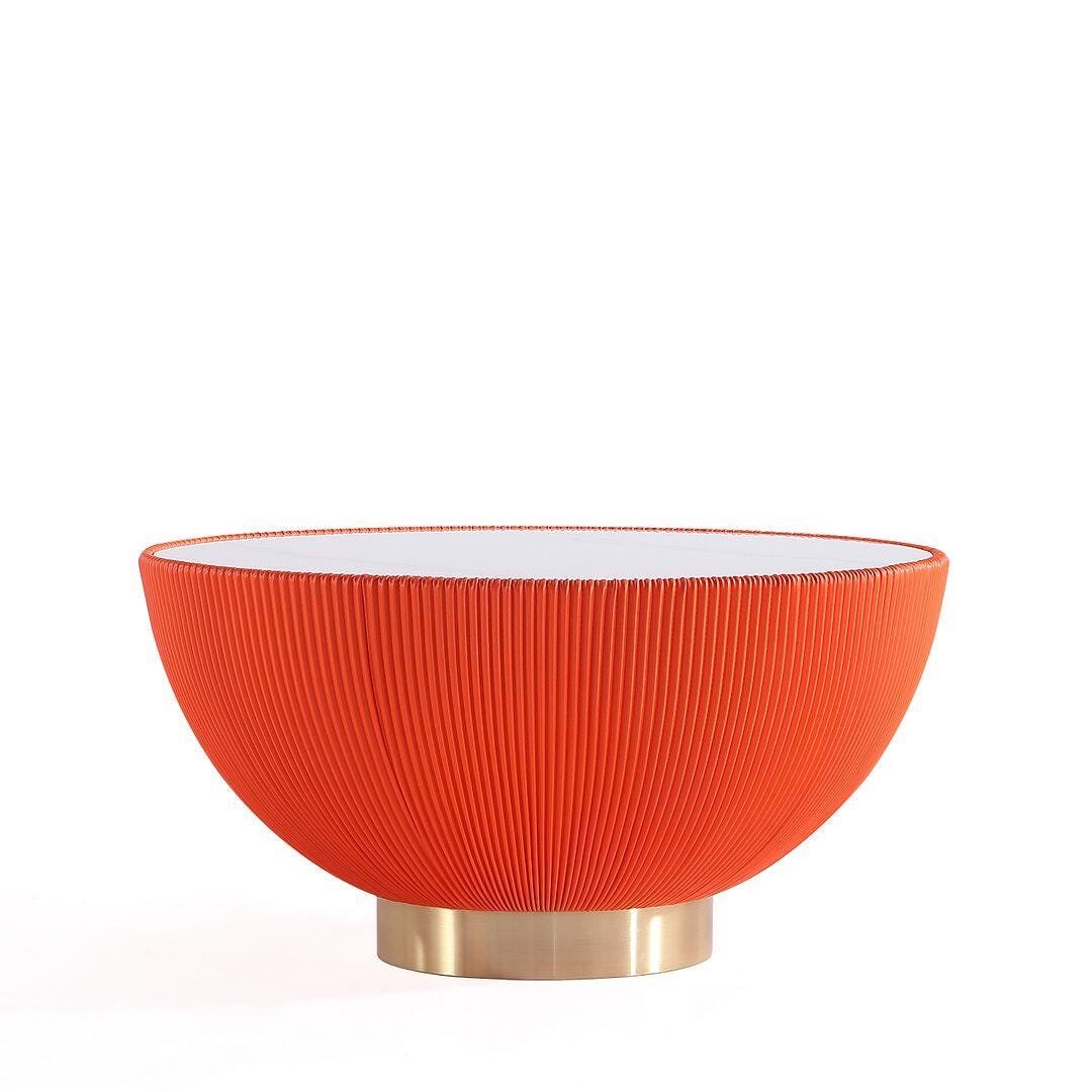 Manhattan Comfort Anderson Coffee Table, Orange, large