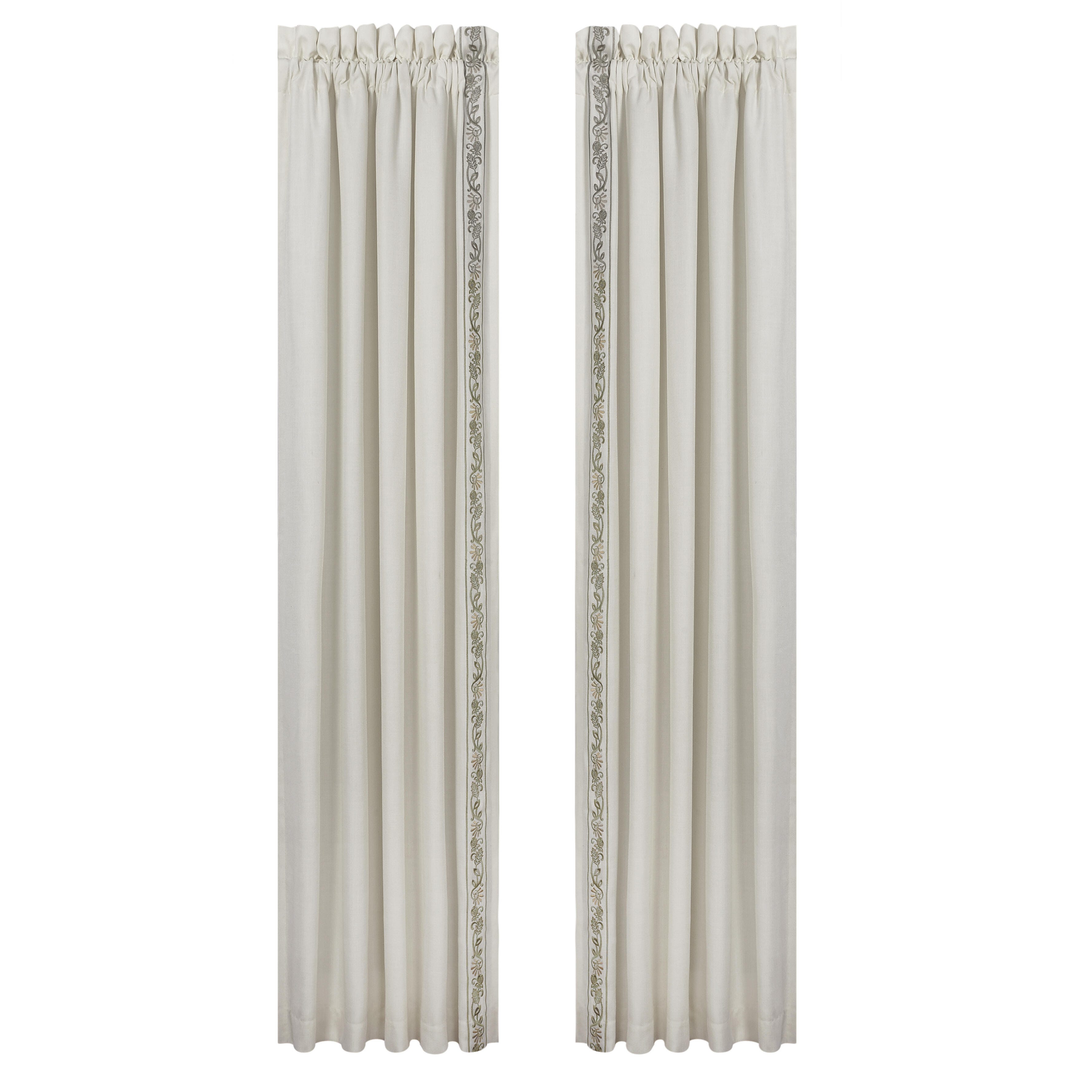 J.Queen New York Fairview 84" Window Panel Pair, Sage, large