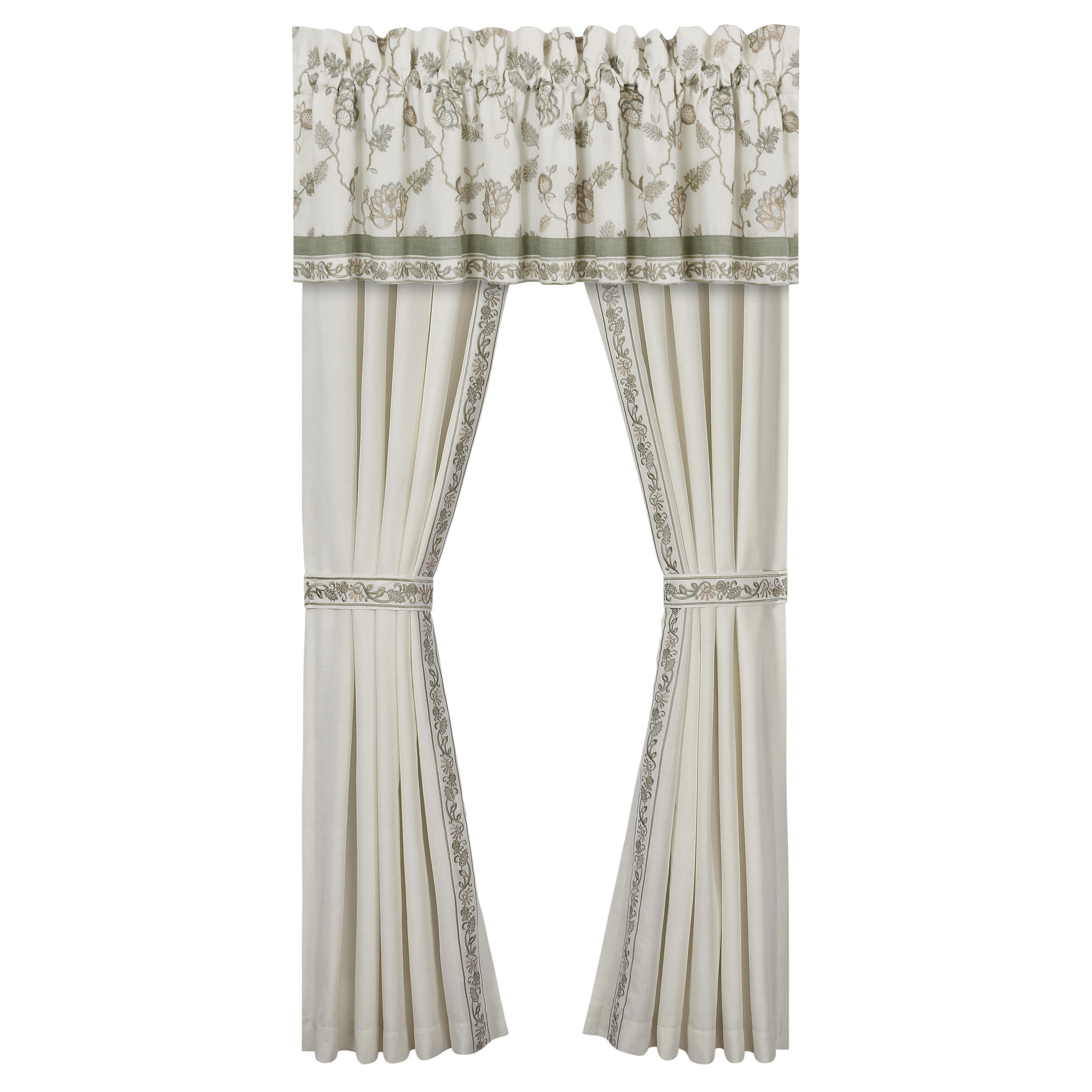 J.Queen New York Fairview 84" Window Panel Pair, Sage, large