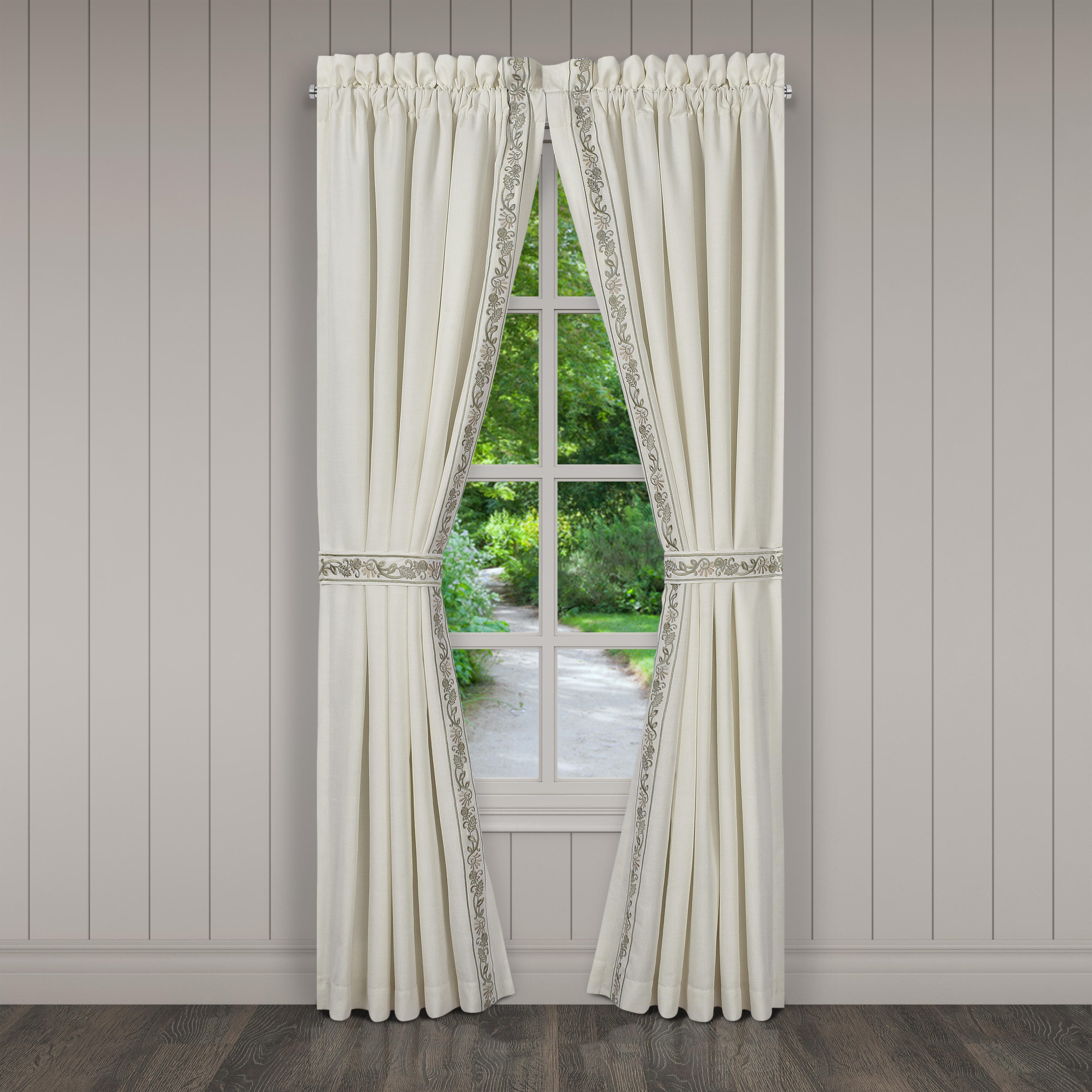 J.Queen New York Fairview 84" Window Panel Pair, Sage, large