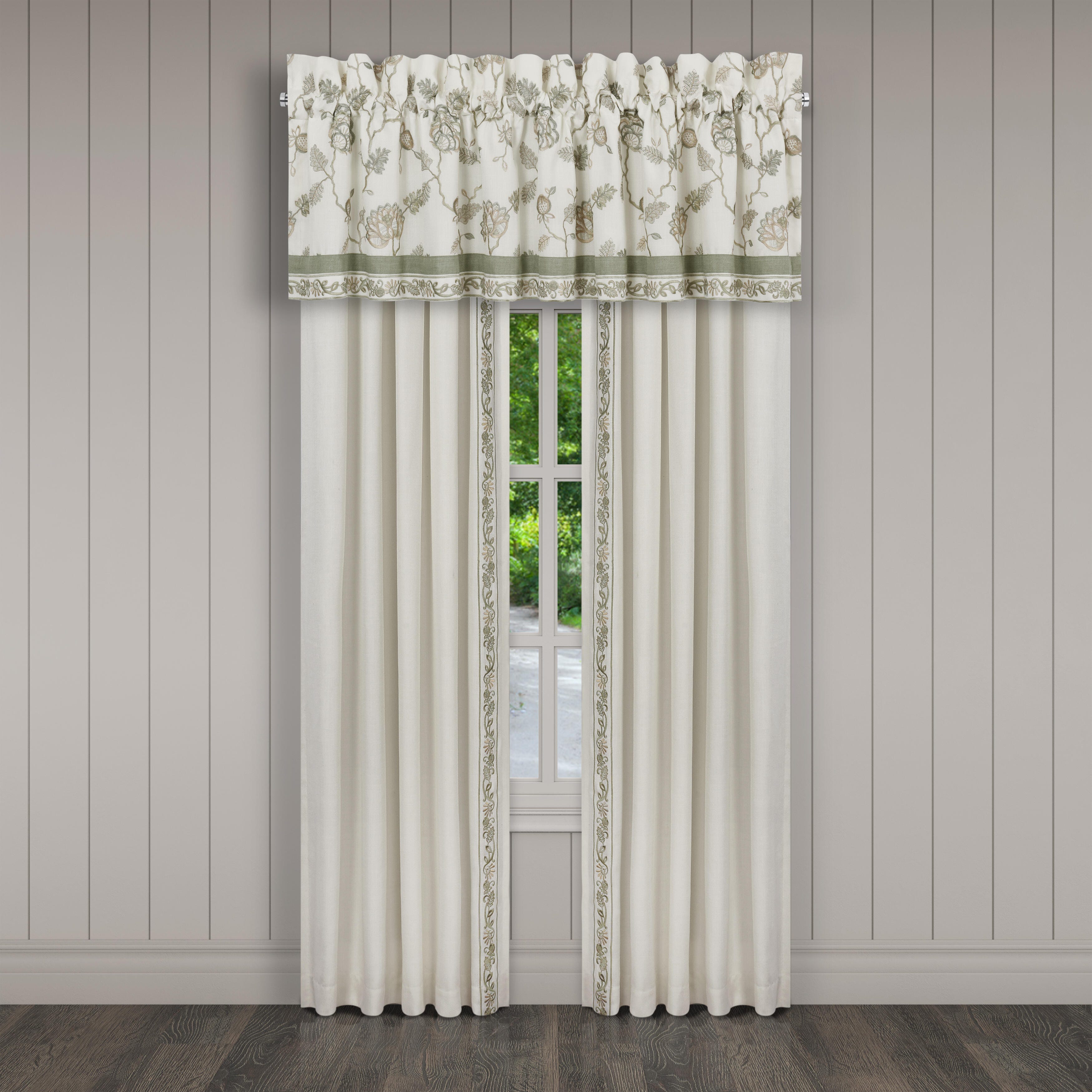 J.Queen New York Fairview 84" Window Panel Pair, Sage, large
