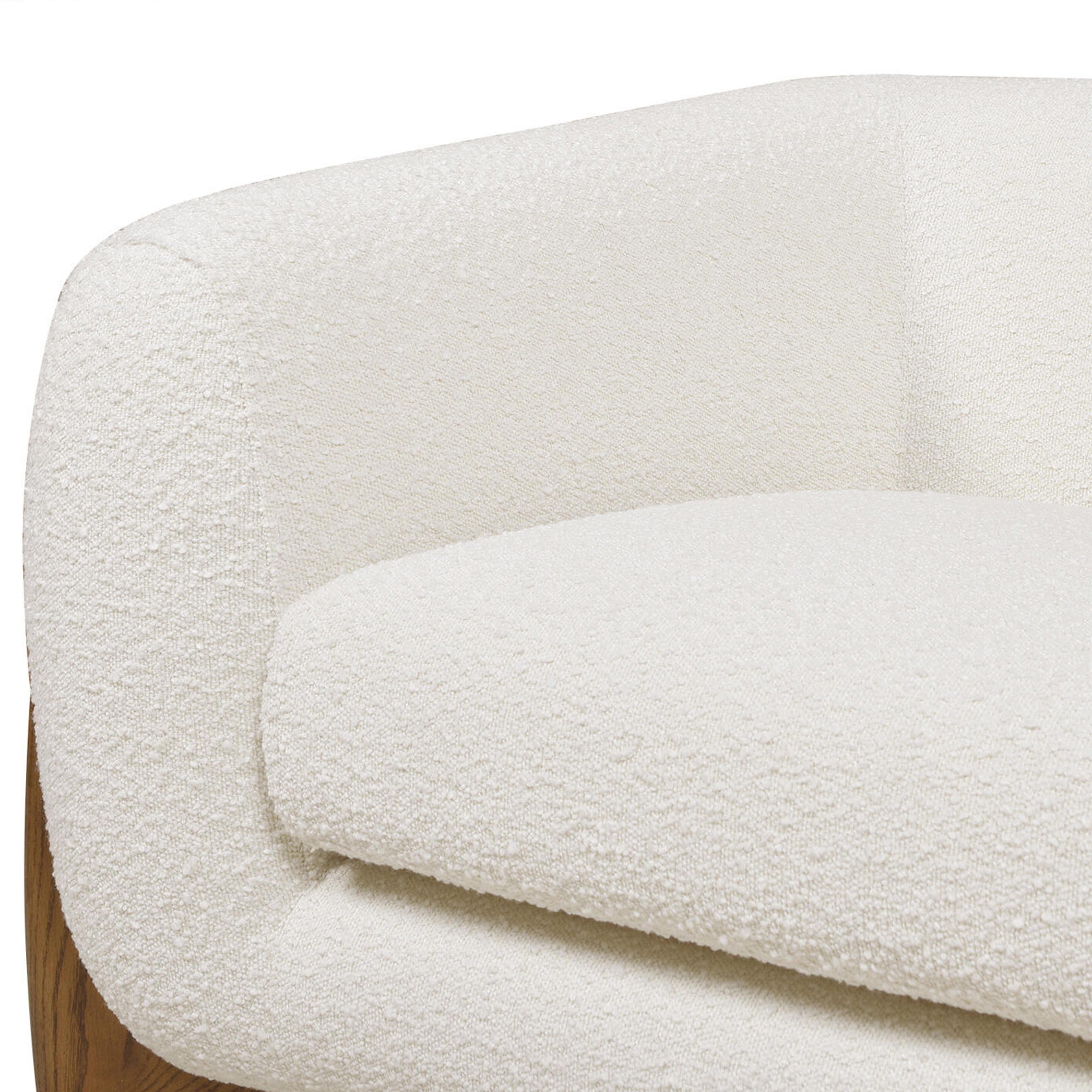 Jennifer Taylor Home Alpine Alpine Sherpa Arm Chair, Ivory White, large