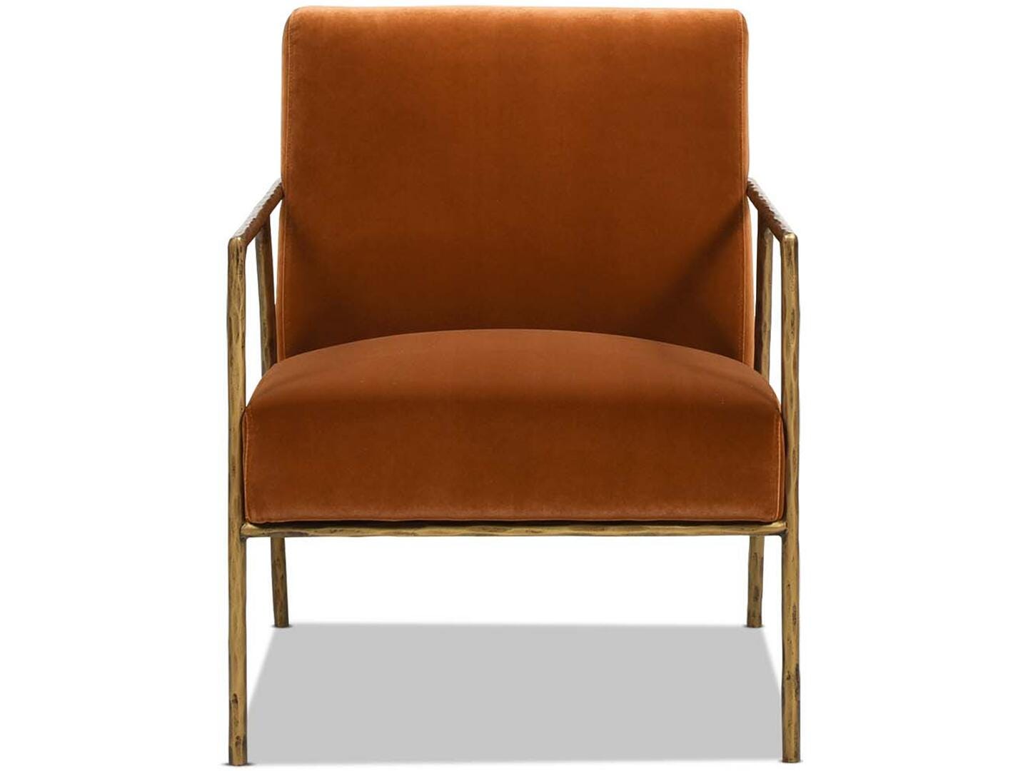 Jennifer Taylor home Aerin Accent Arm Chair, Burnt Orange, large