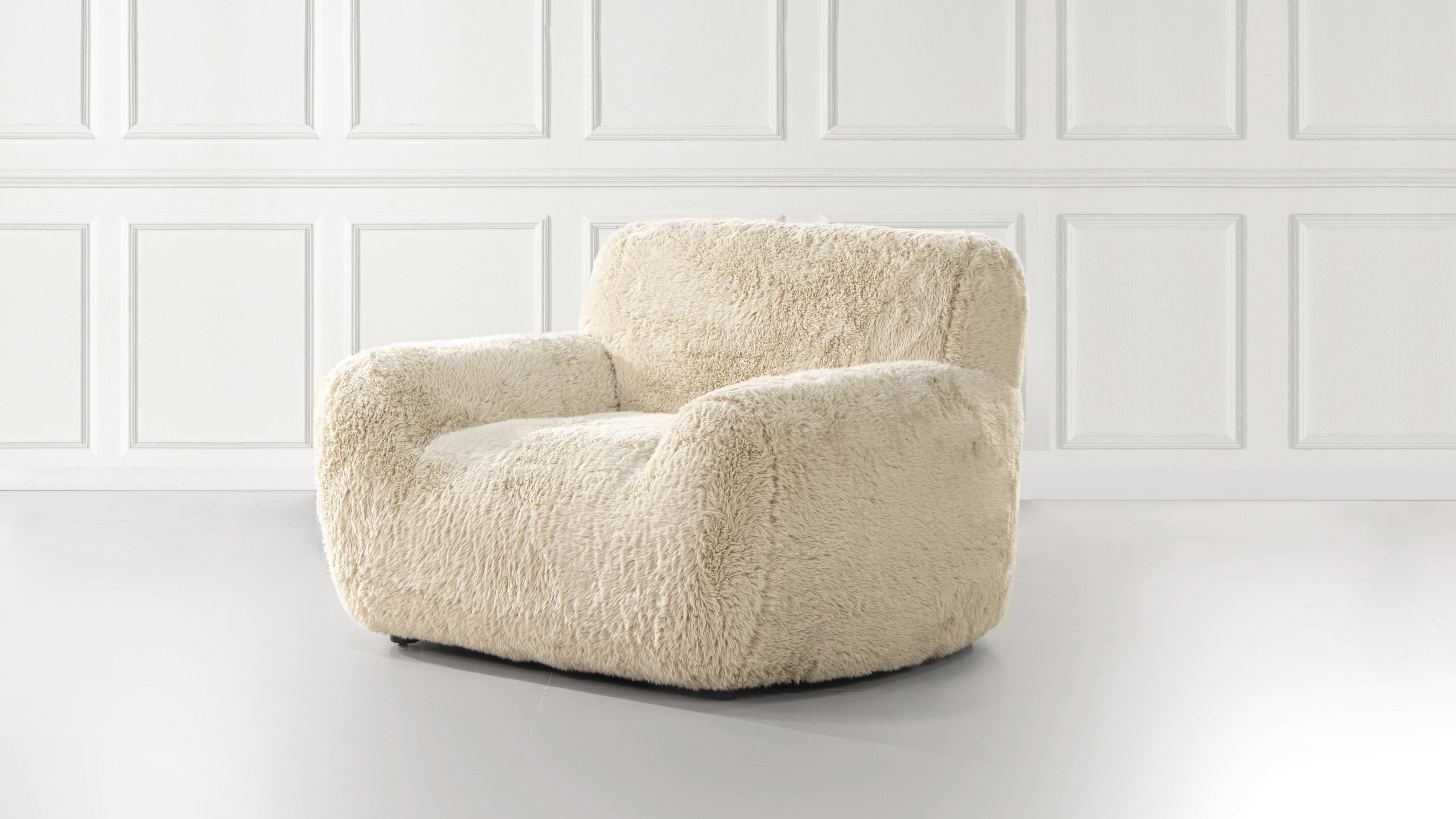 Jennifer Taylor Home Summit Mongolian Sherpa Summit Overstuffed Arm Chair, , large