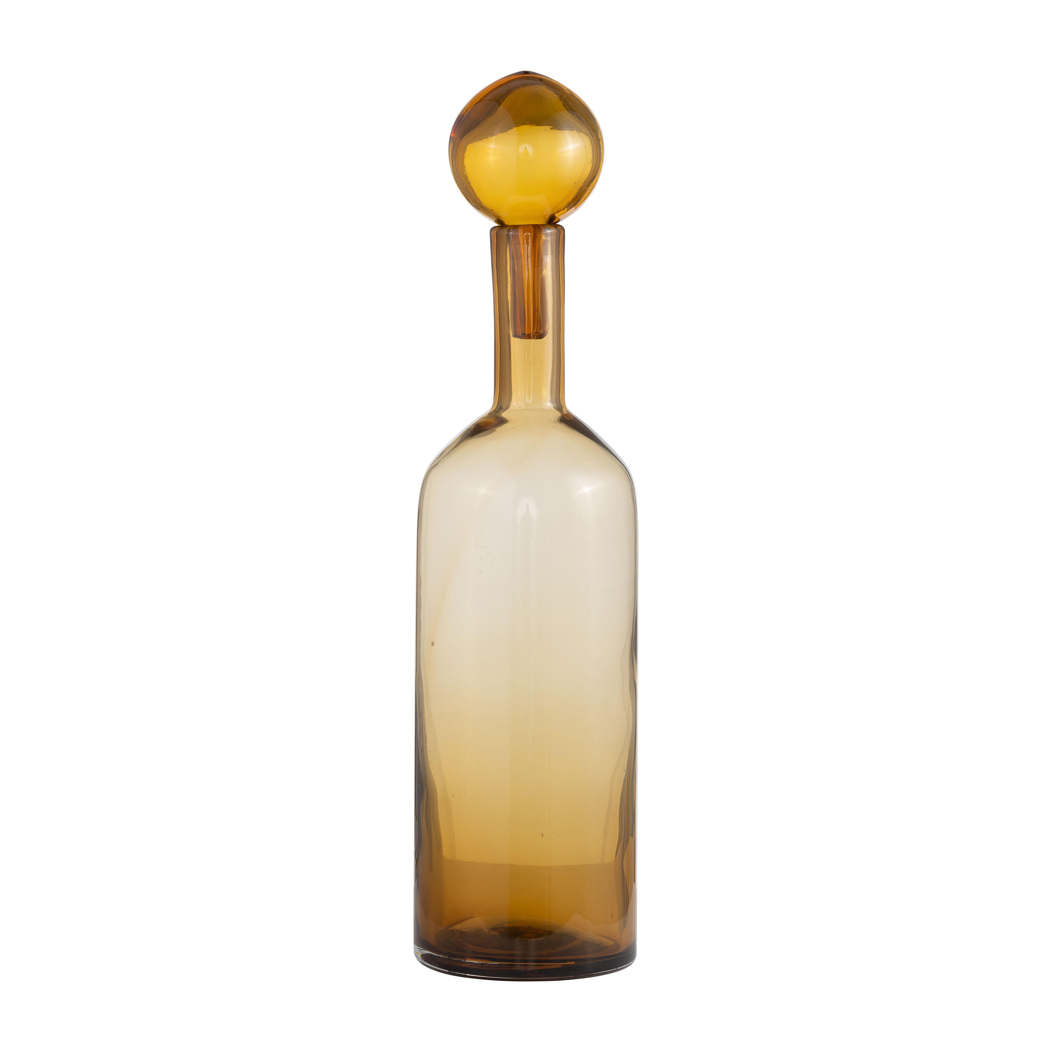 Sagebrook Home Amber Large Accent Bottle, , large