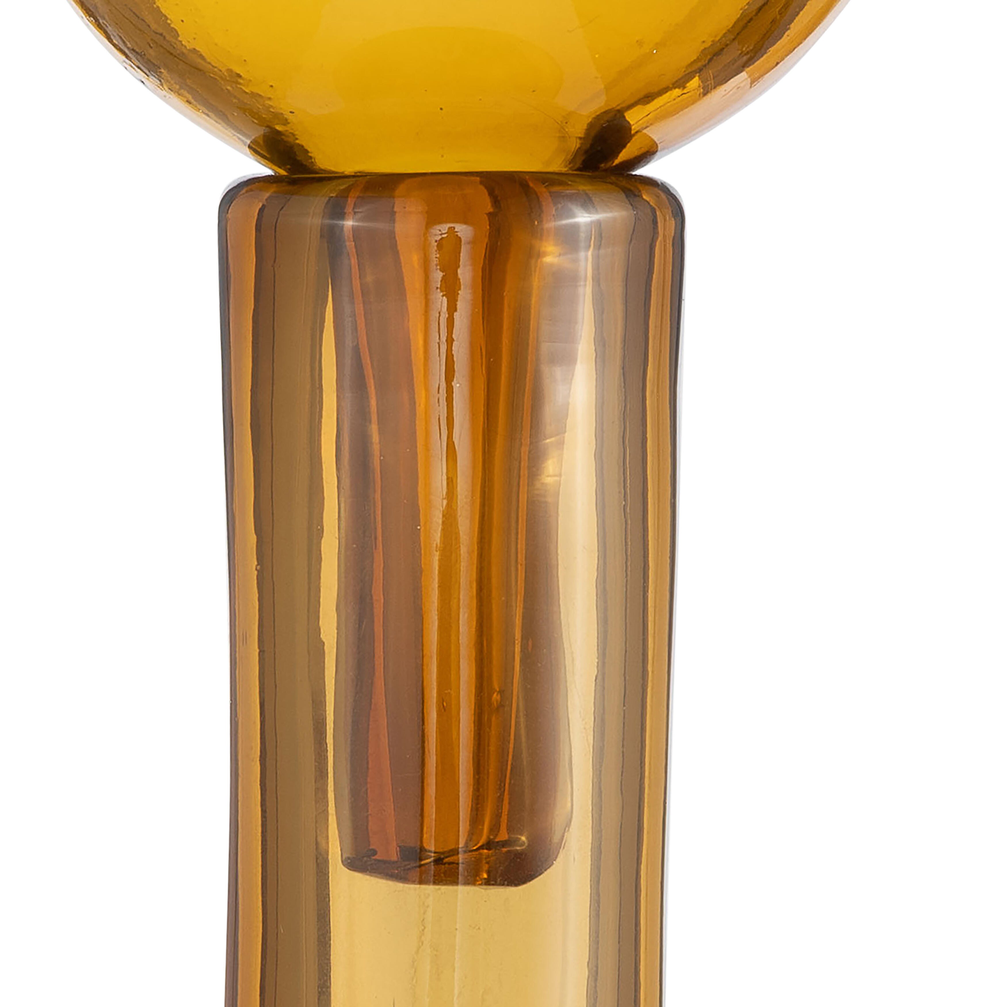 Sagebrook Home Amber Large Accent Bottle, , large